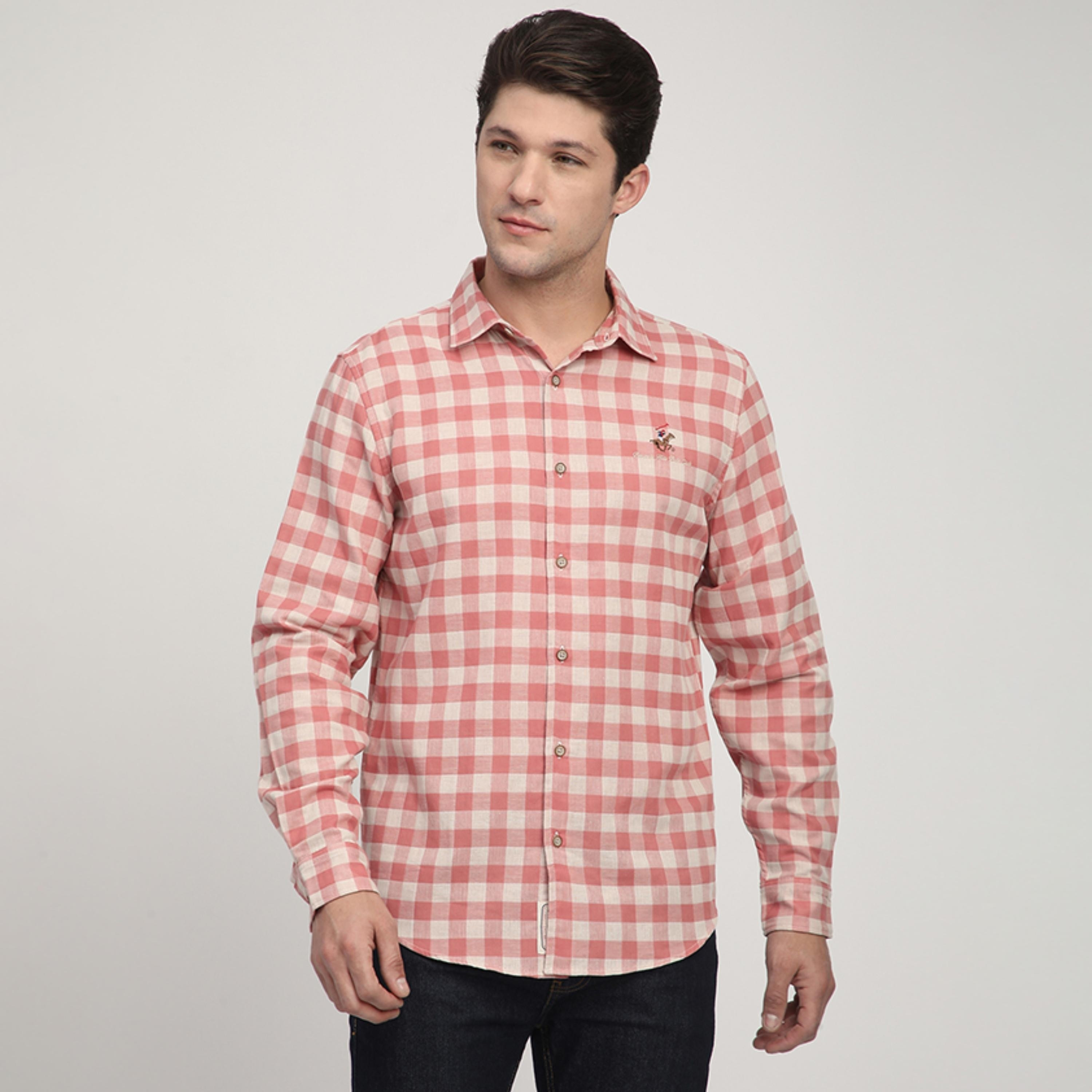 قميص رجالي بقصّة عادية ومربّعات وأكمام طويلة من بيفرلي هيلز بولو كلوب-men-clothing-shirts-image-5