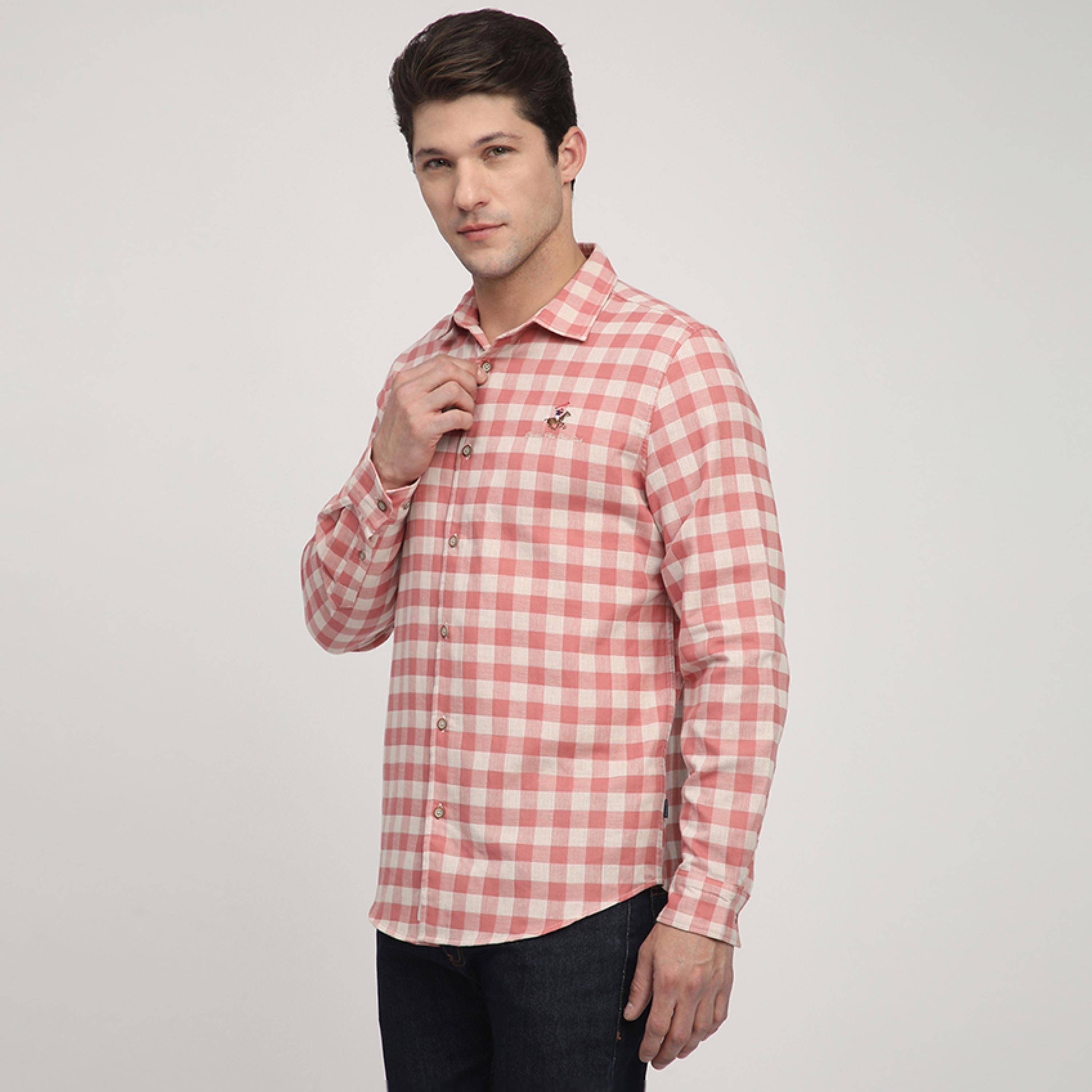 قميص رجالي بقصّة عادية ومربّعات وأكمام طويلة من بيفرلي هيلز بولو كلوب-men-clothing-shirts-image-6