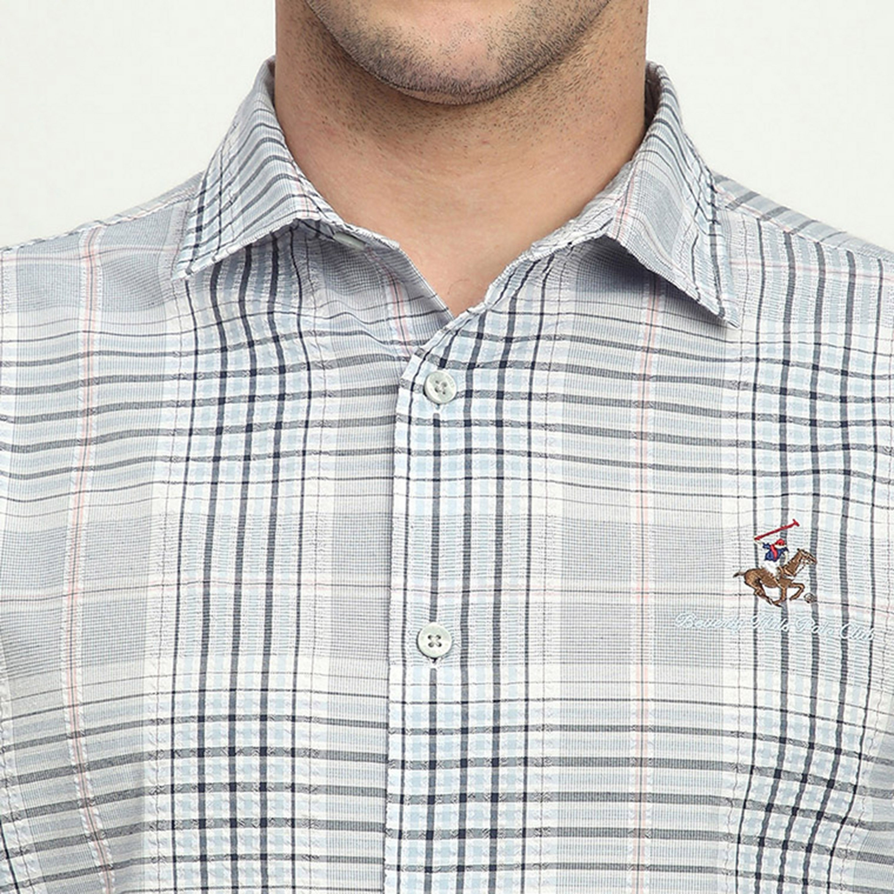 قميص رجالي بقصة عادية ومربعات وياقة وأكمام طويلة من بيفرلي هيلز بولو كلوب-men-clothing-shirts-image-5