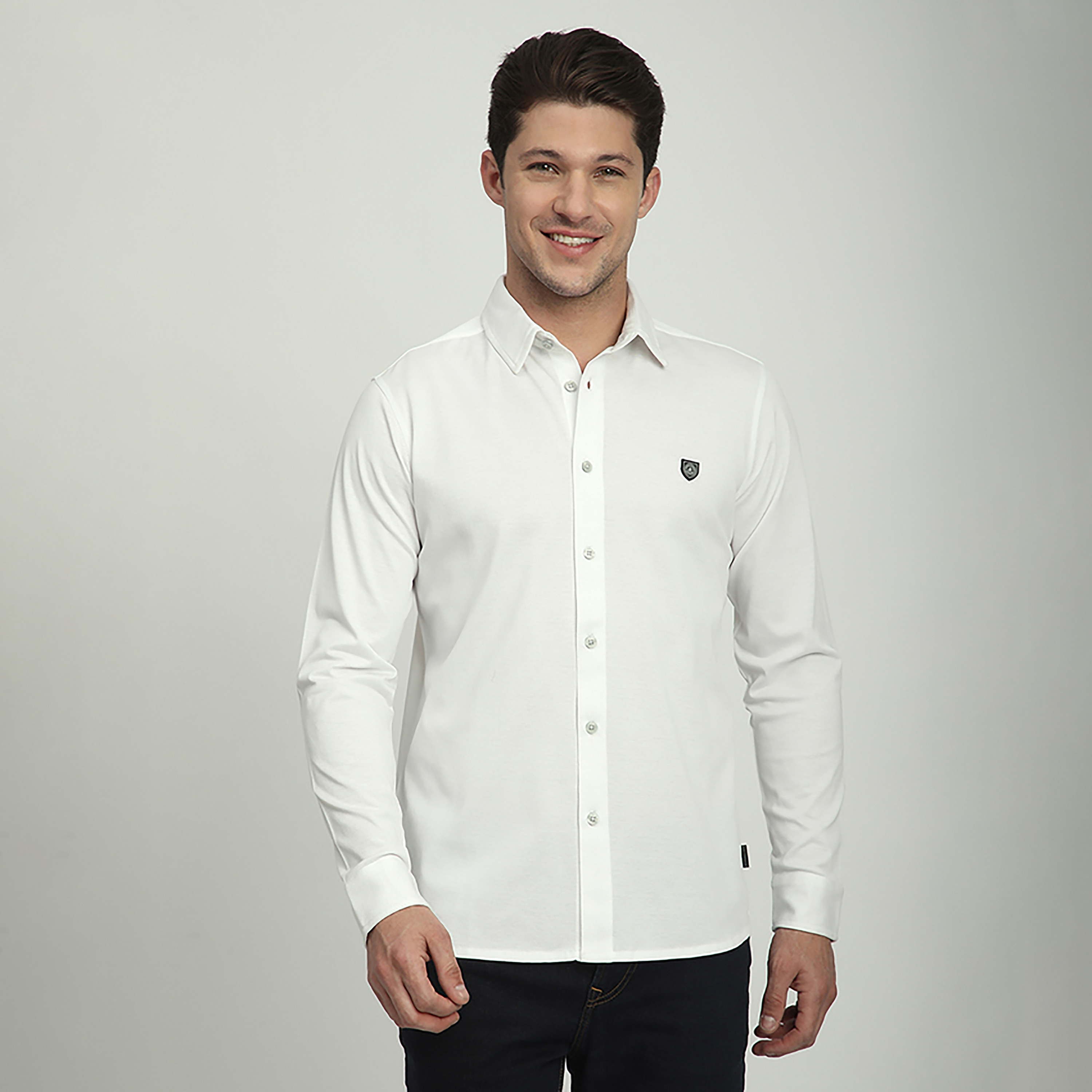 Beverly Hills Polo Club Regular Fit Plain Collared Long Sleeves Men's Shirt-men-clothing-shirts-image-5