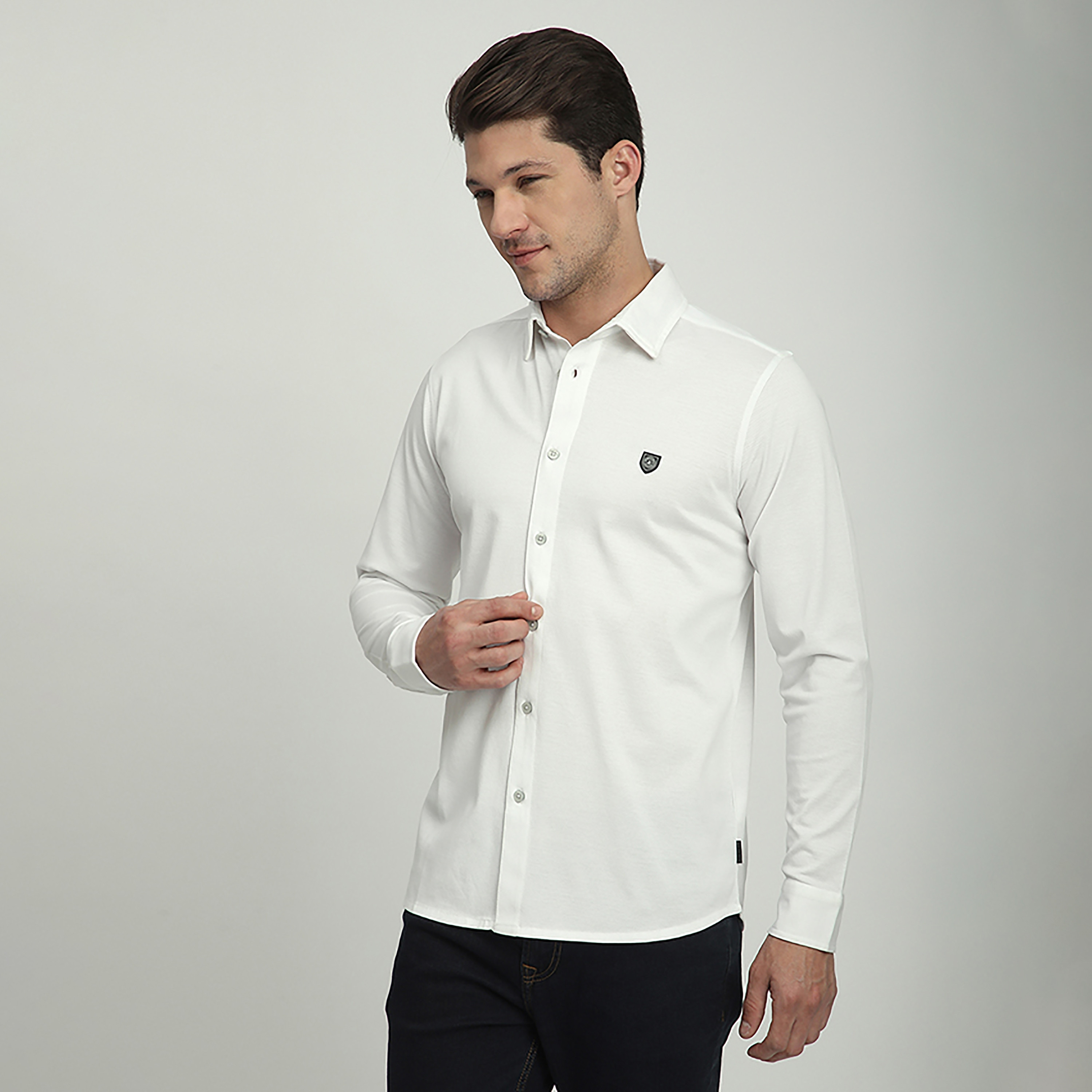 Beverly Hills Polo Club Regular Fit Plain Collared Long Sleeves Men's Shirt-men-clothing-shirts-image-6