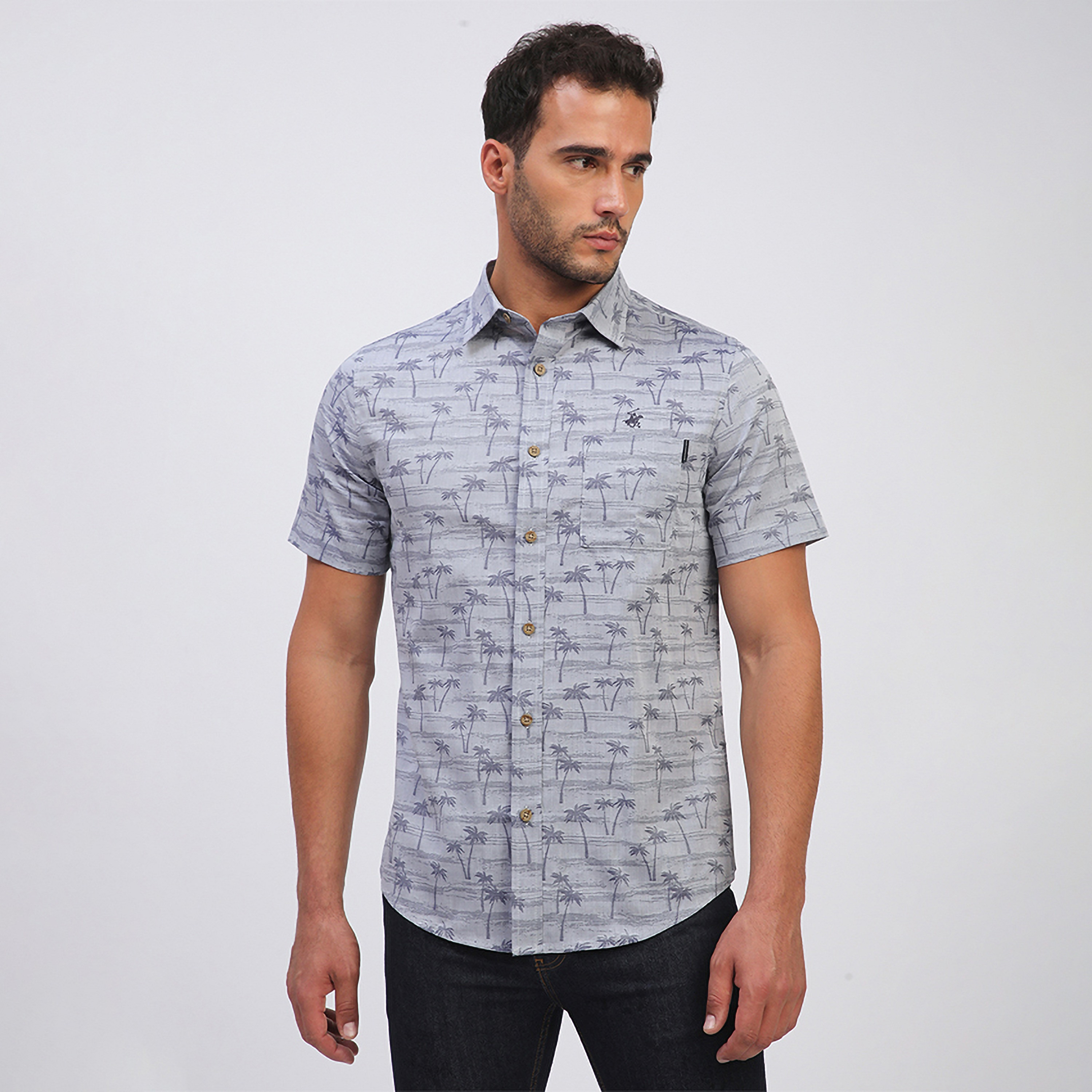 beverly hills polo club dress shirts Beverly Hills Polo Club Blue Casual Button