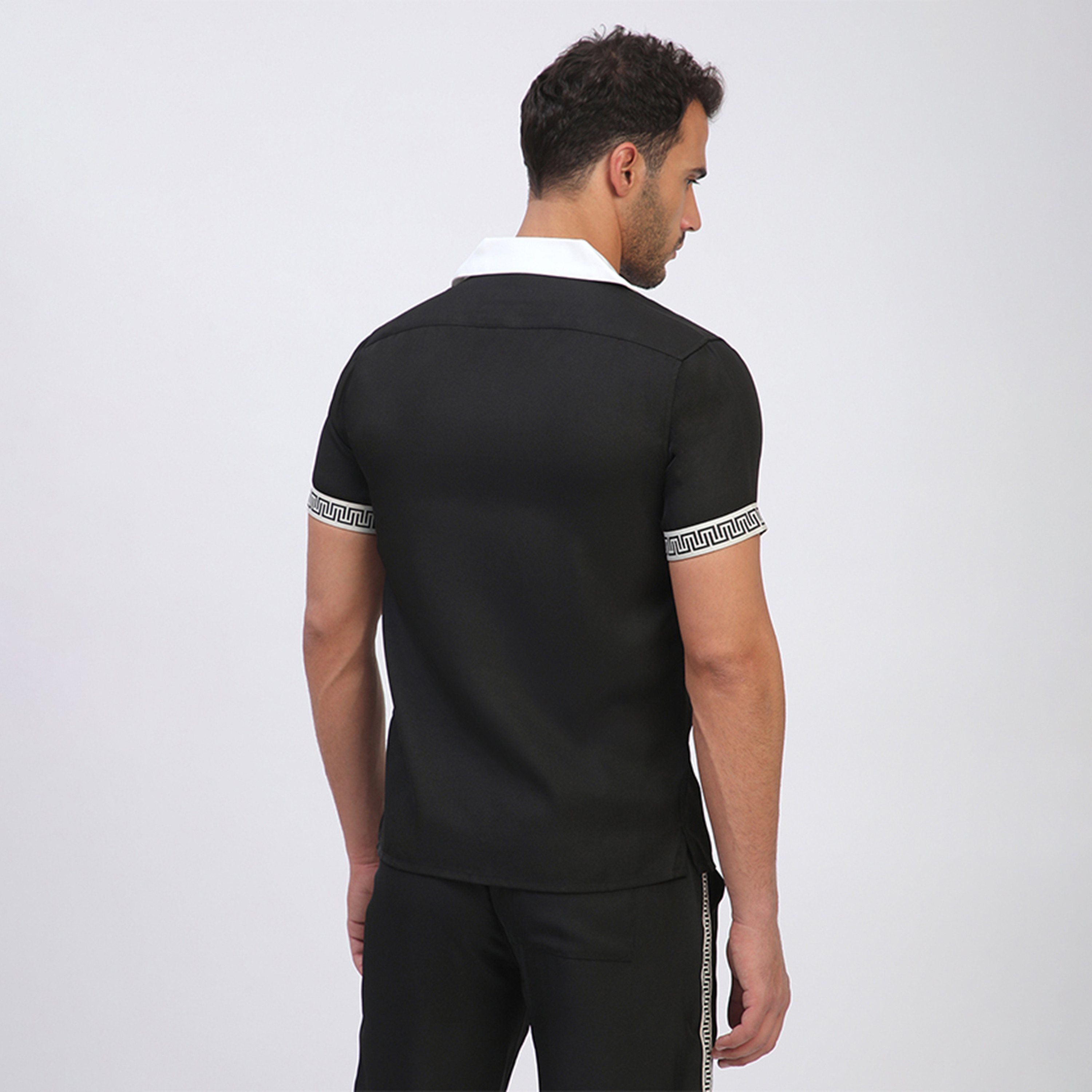 Beverly Hills Polo Club Plain Regular Fit Cuban Collar Short Sleeves Shirt-men-clothing-shirts-image-5