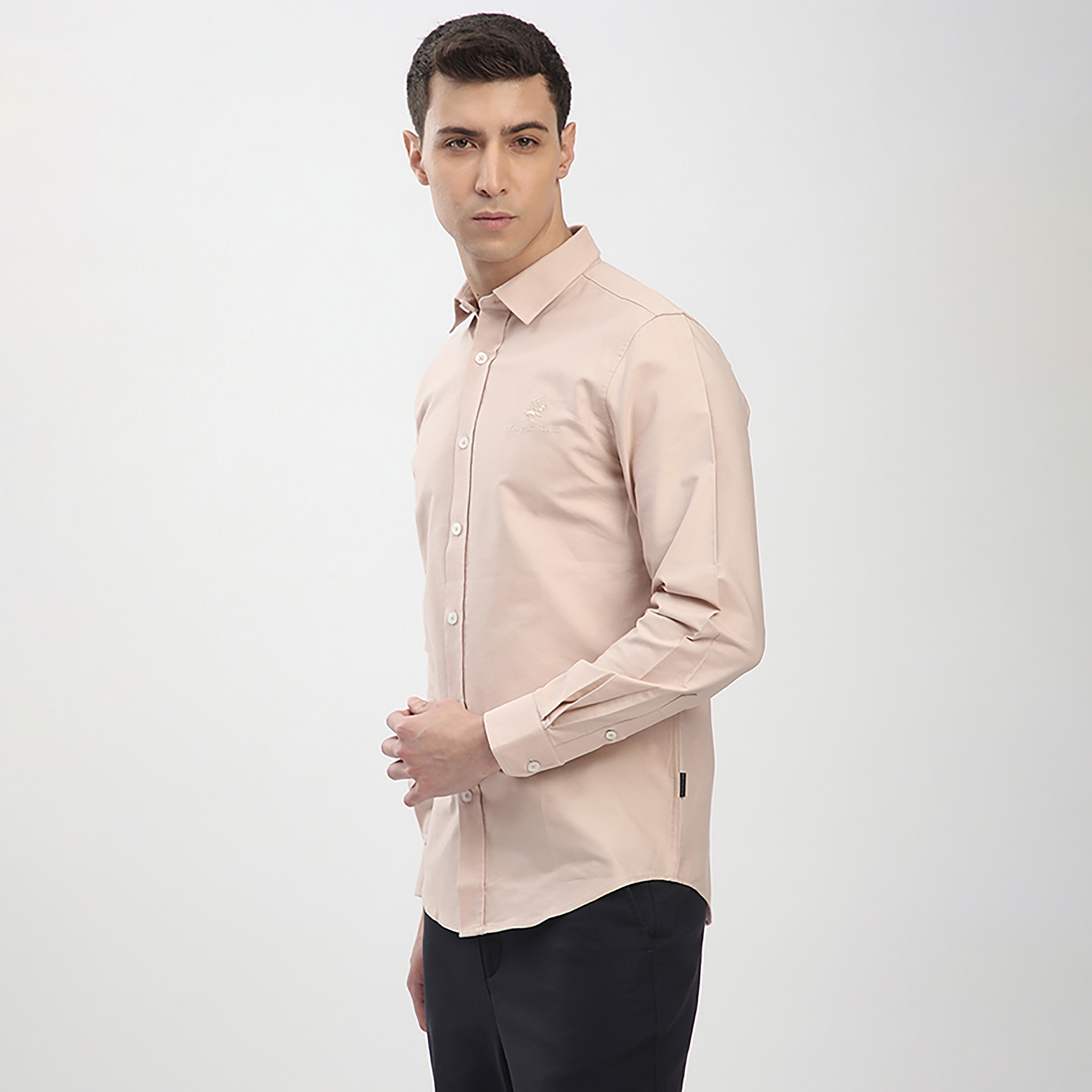 قميص رجالي بقصّة عادية وياقة منبسطة وأكمام طويلة من بيفرلي هيلز بولو كلوب-men-clothing-shirts-image-2