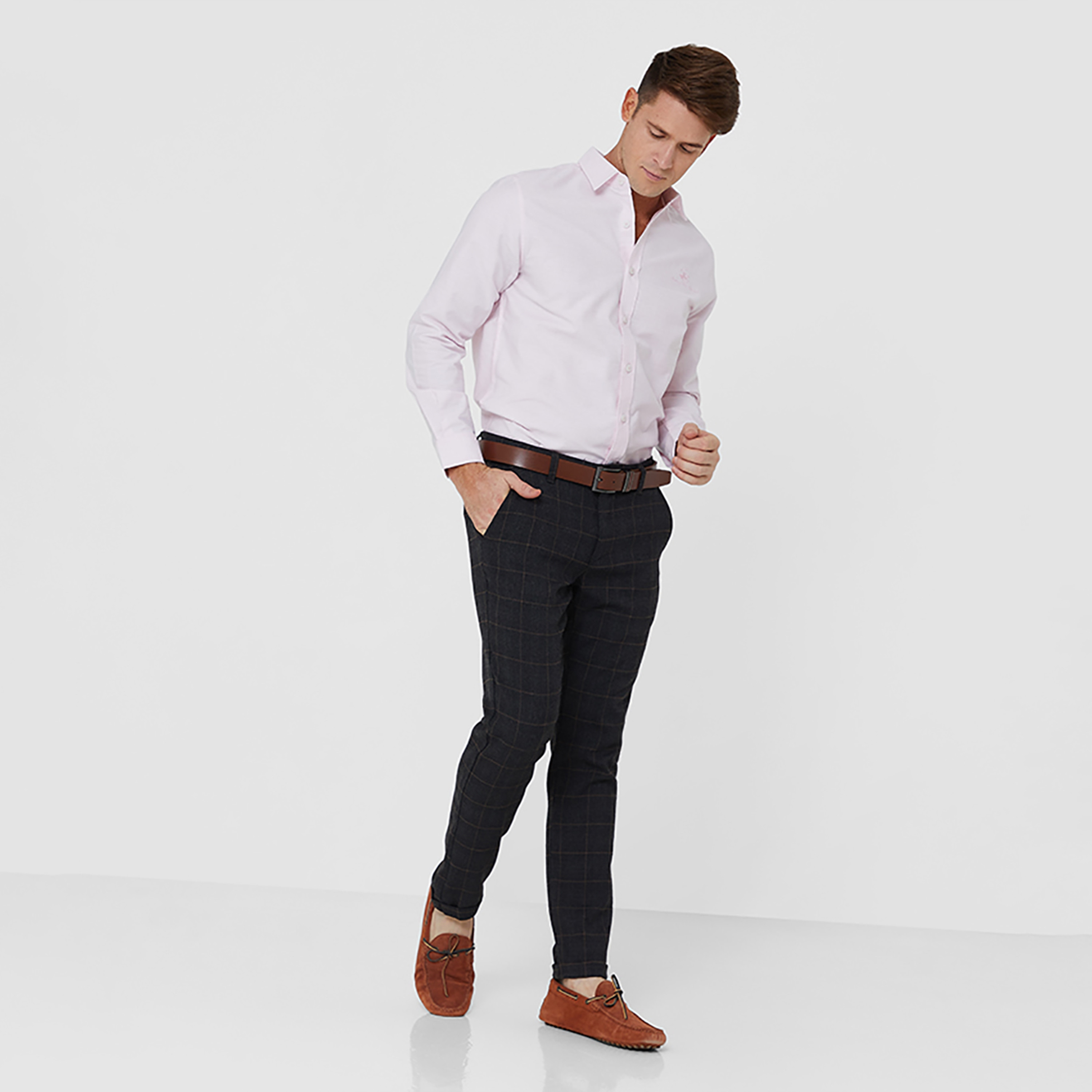 قميص كاجوال من بيفرلي هيلز بولو كلوب بأكمام طويلة وياقة واسعة ذو شعار-men-clothing-shirts-image-6