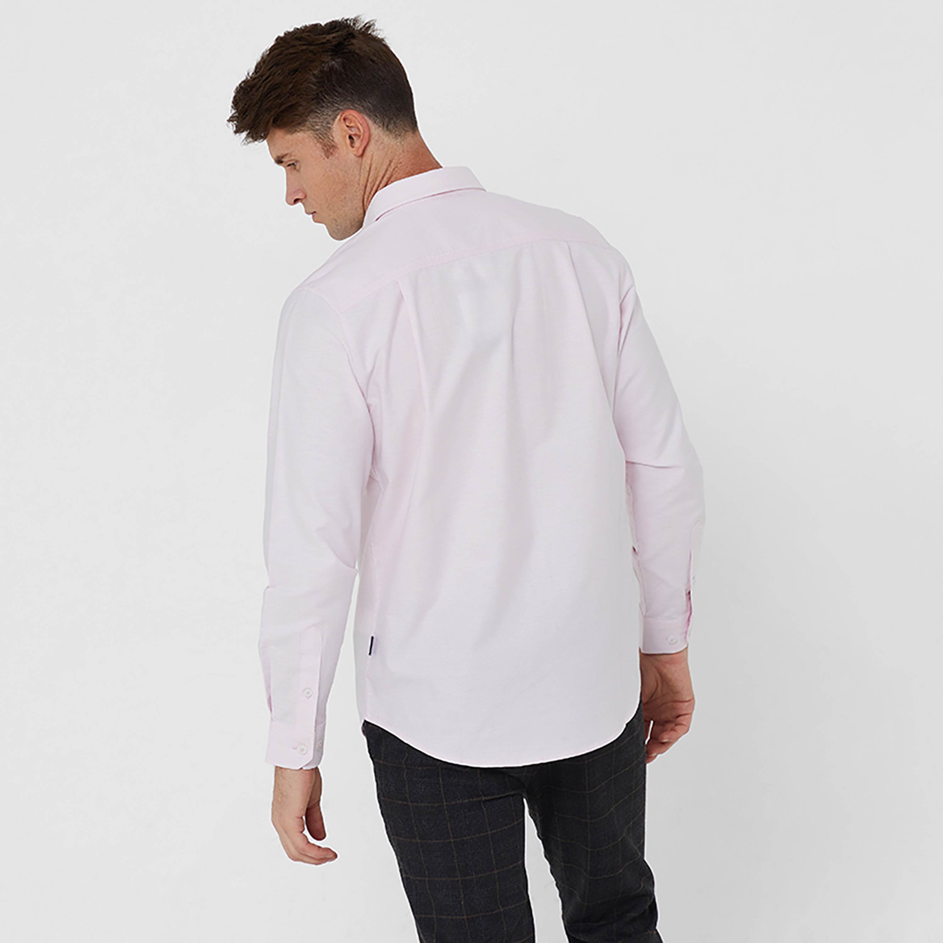 قميص كاجوال من بيفرلي هيلز بولو كلوب بأكمام طويلة وياقة واسعة ذو شعار-men-clothing-shirts-image-8