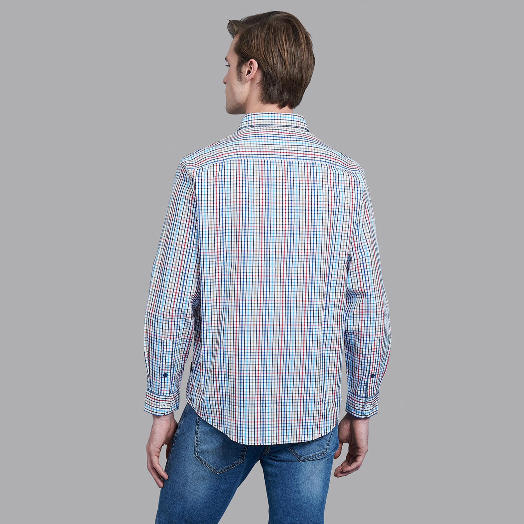 قميص بيفرلي هيلز بولو كلوب رجالي متعدد الألوان بياقة مربعات-men-clothing-shirts-image-4