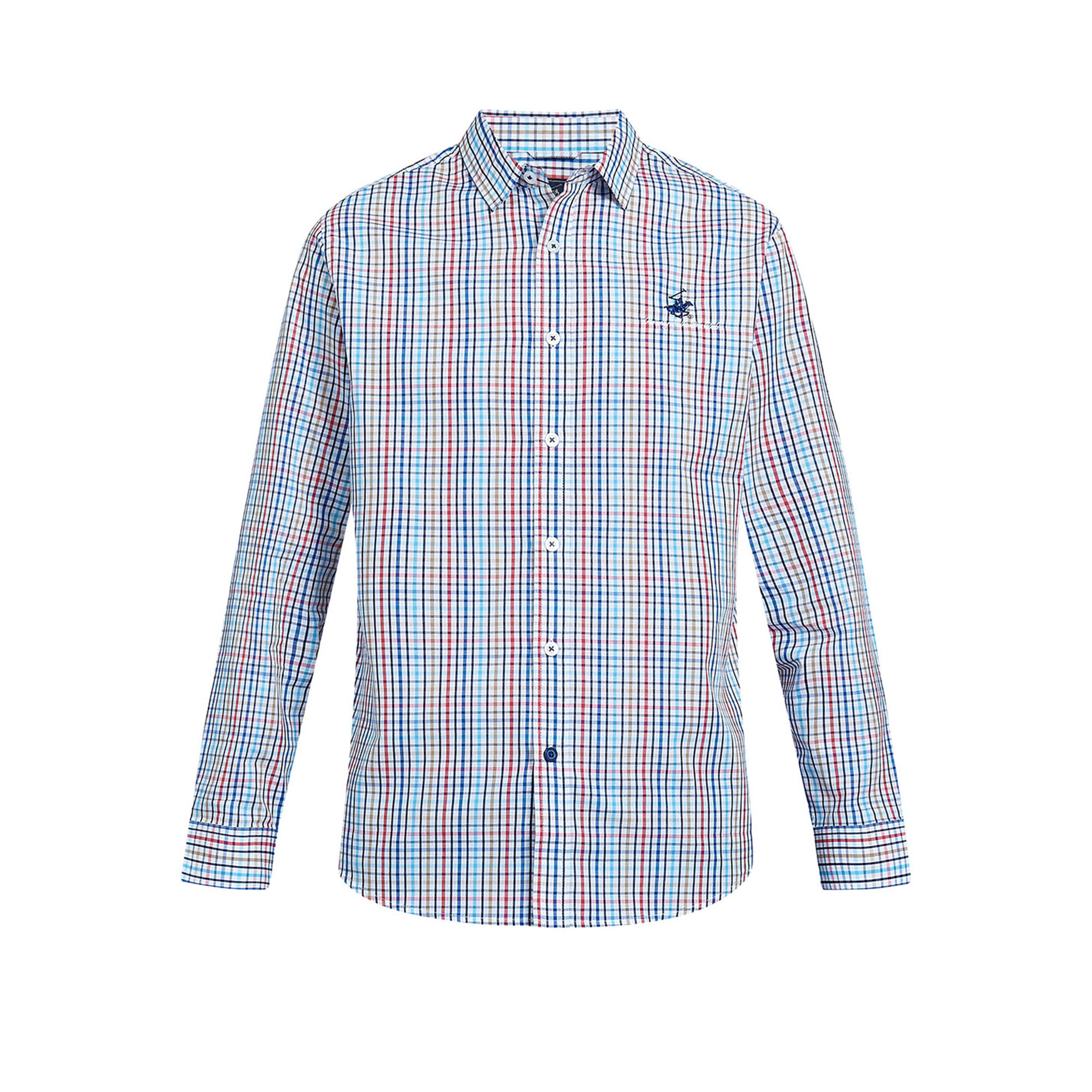 Beverly Hills Polo Club Men Multicolour Checked Collared Shirt-men-clothing-shirts-image-7