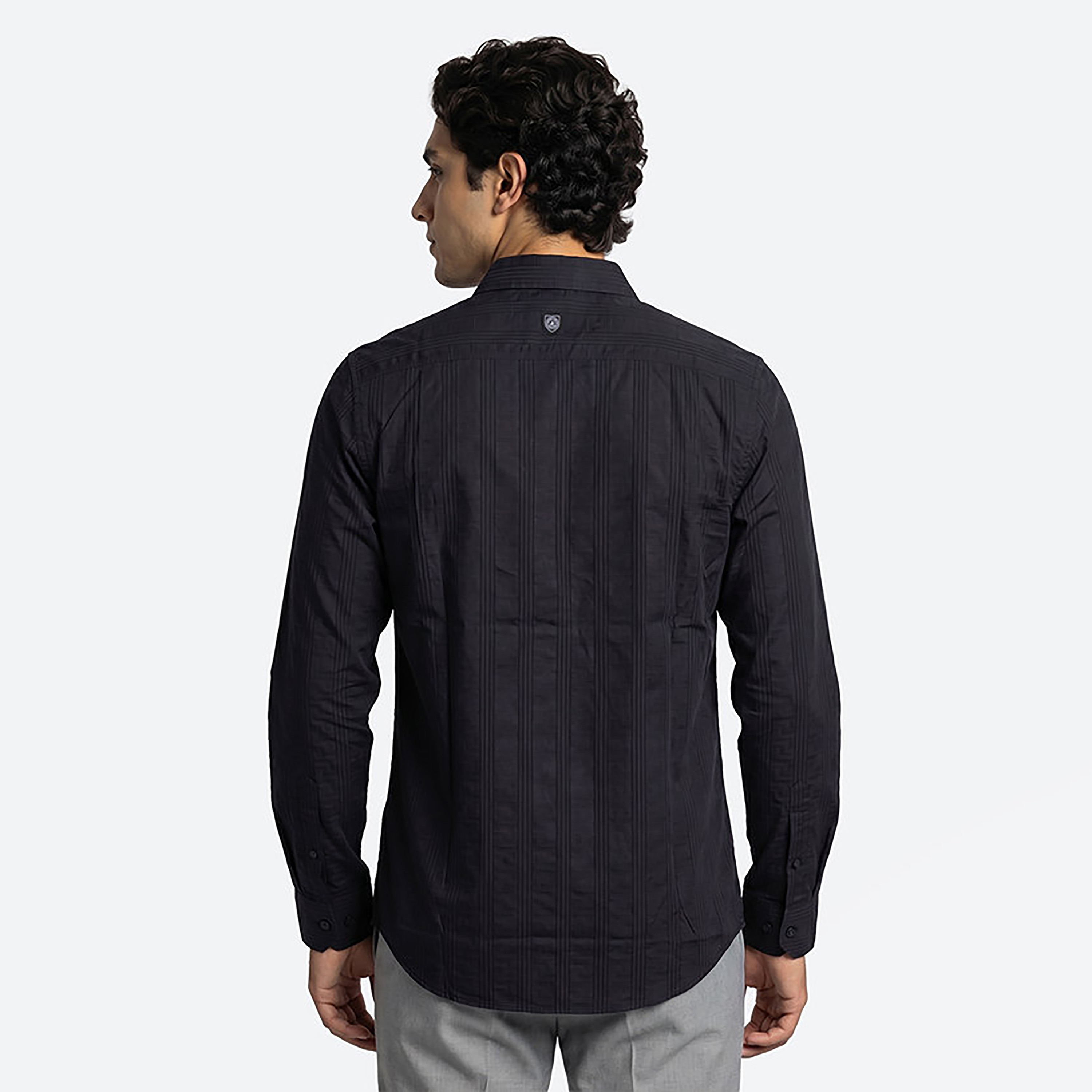 Beverly Hills Polo Club Regular Fit Striped Collared Long Sleeves Men's Shirt-men-clothing-shirts-image-5