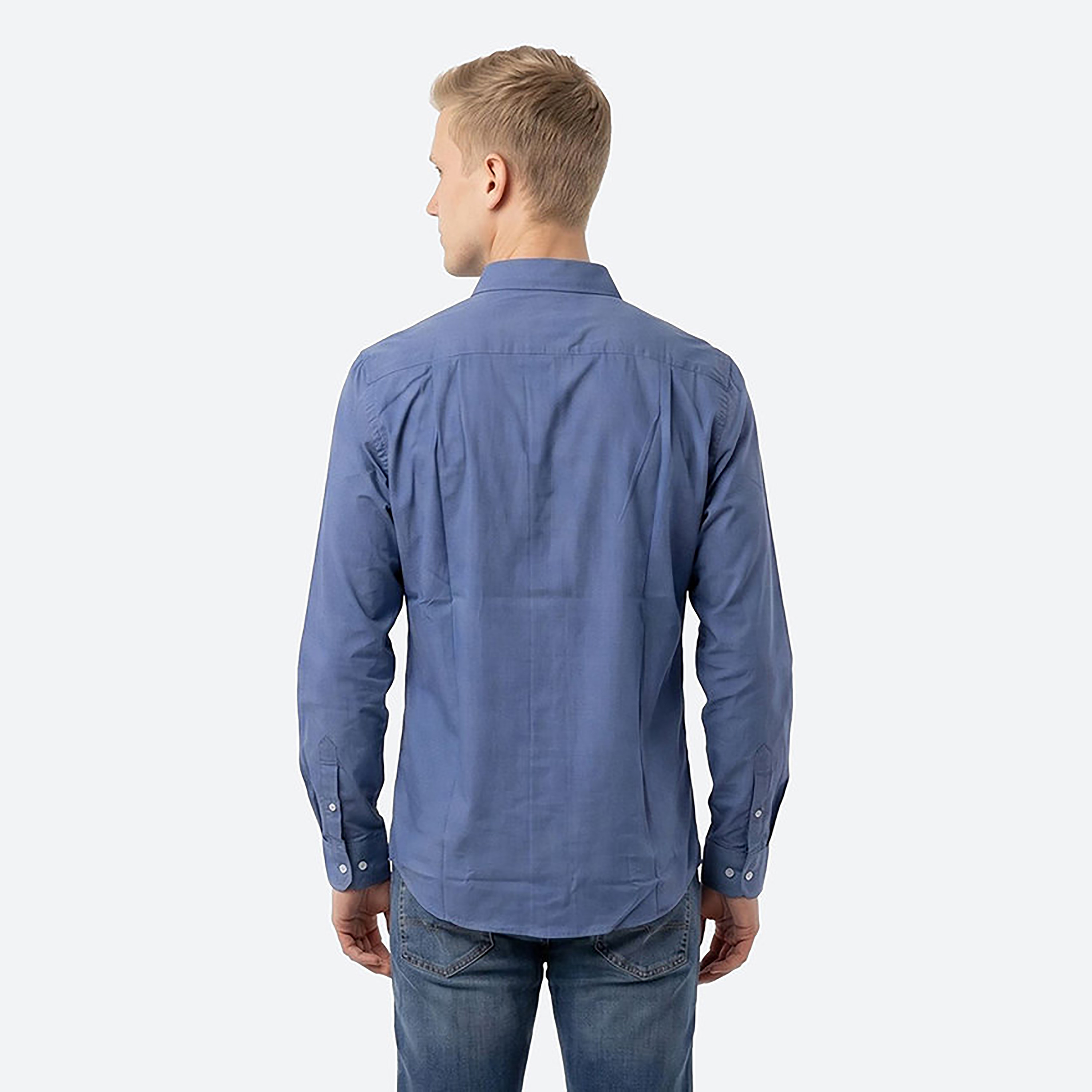 Beverly Hills Polo Club Regular Fit Checked Collared Long Sleeves Men's Shirt-men-clothing-shirts-image-3