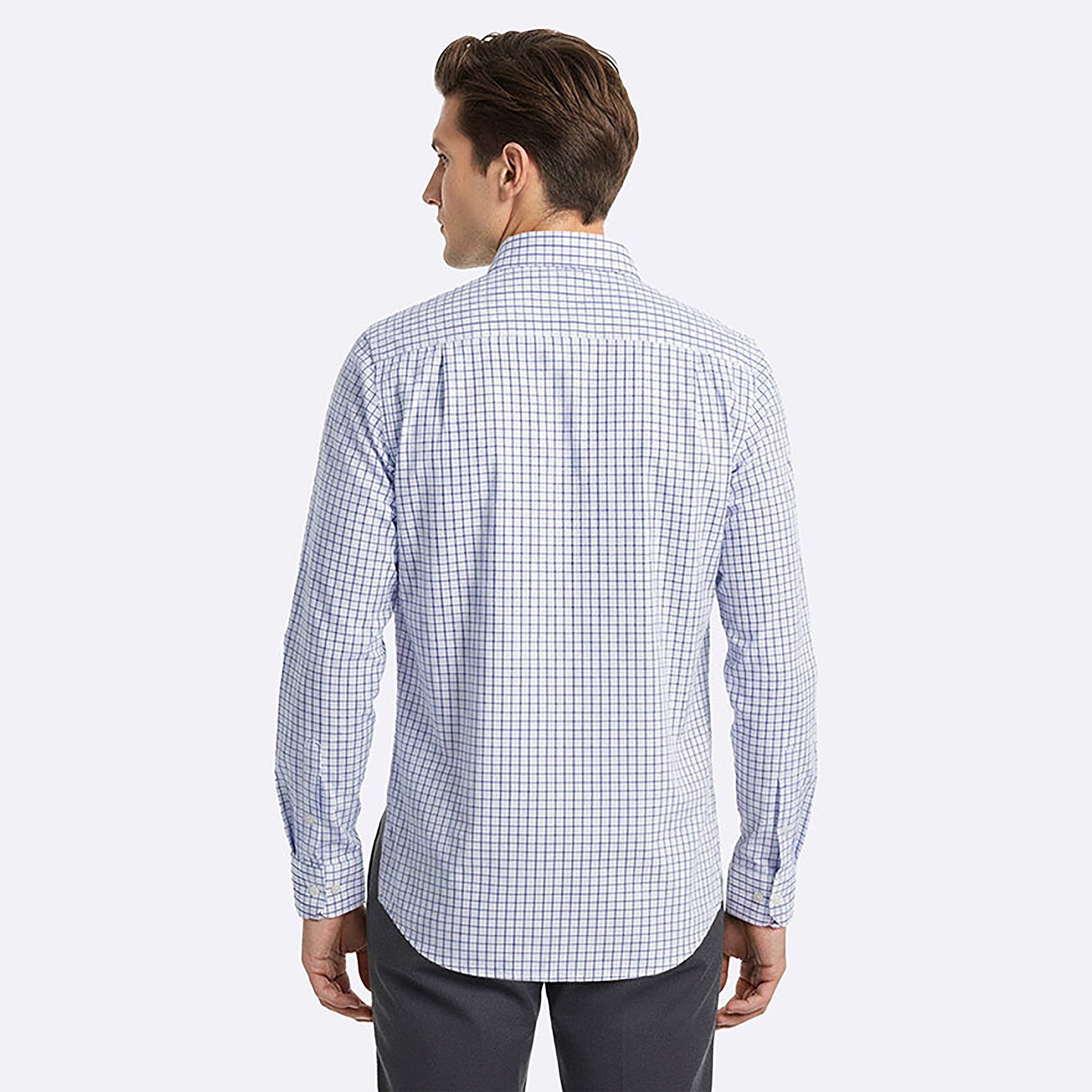 Beverly Hills Polo Club Regular Fit Checked Button-Down Collar Long Sleeves Men's Shirt-men-clothing-shirts-image-5