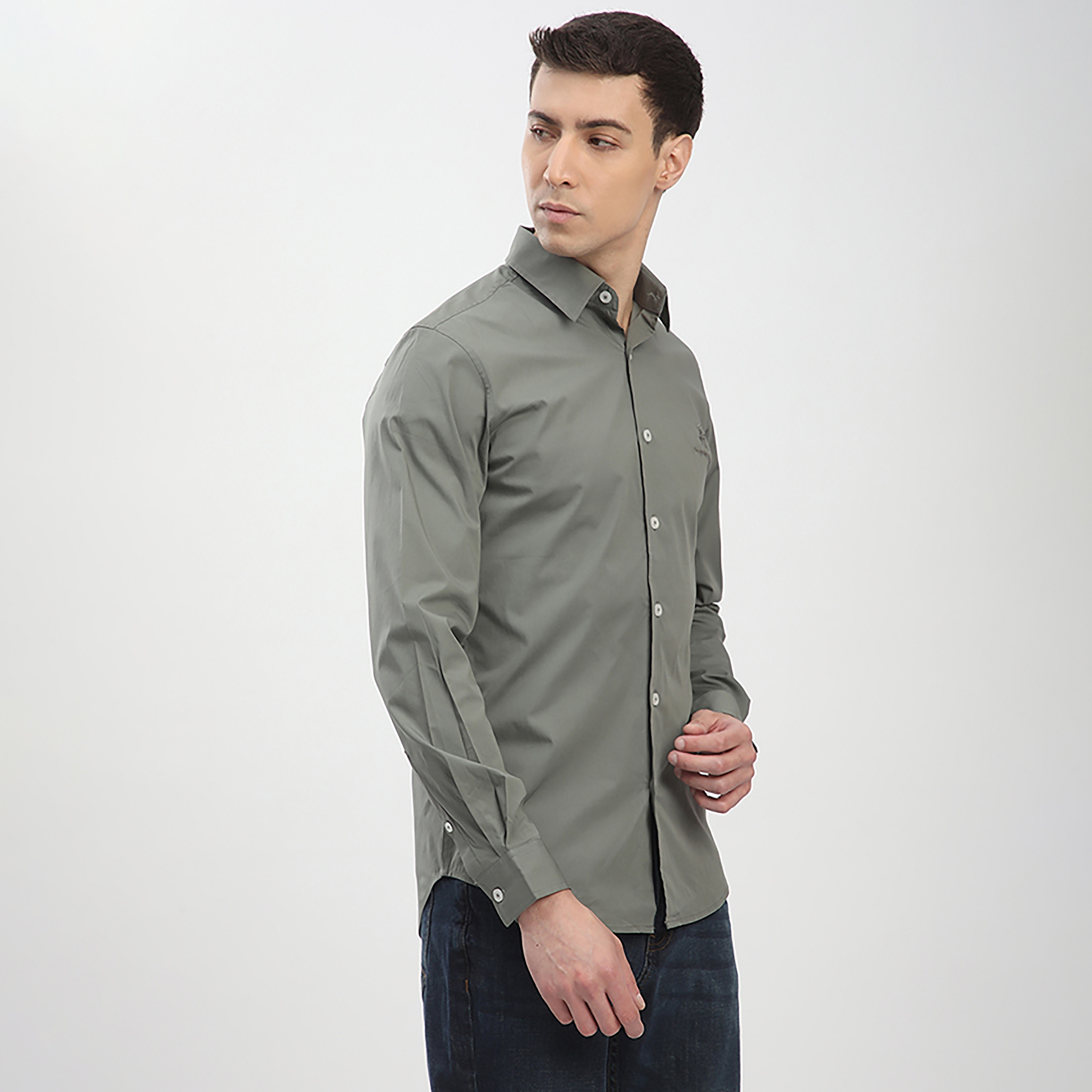 Beverly Hills Polo Club Regular Fit Plain Spread Collar Long Sleeves Men's Shirt-men-clothing-shirts-image-3