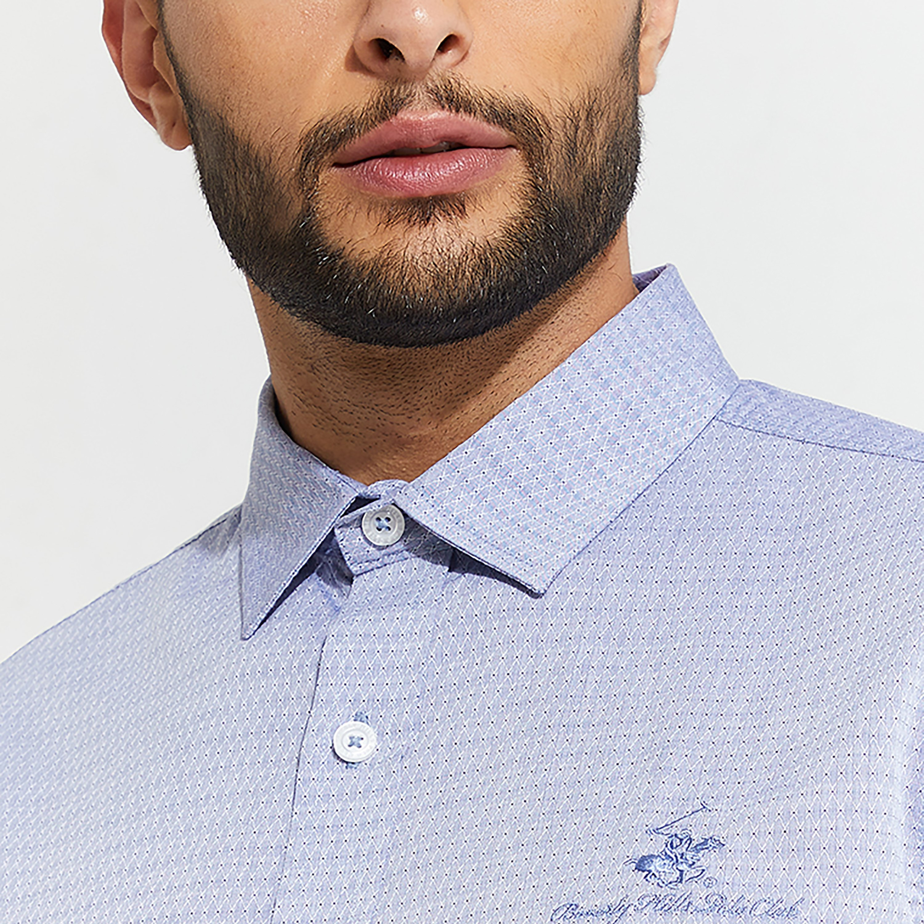 قميص كاجوال بياقة مزخرفة وأكمام طويلة من بيفرلي هيلز بولو كلوب-men-clothing-shirts-image-3