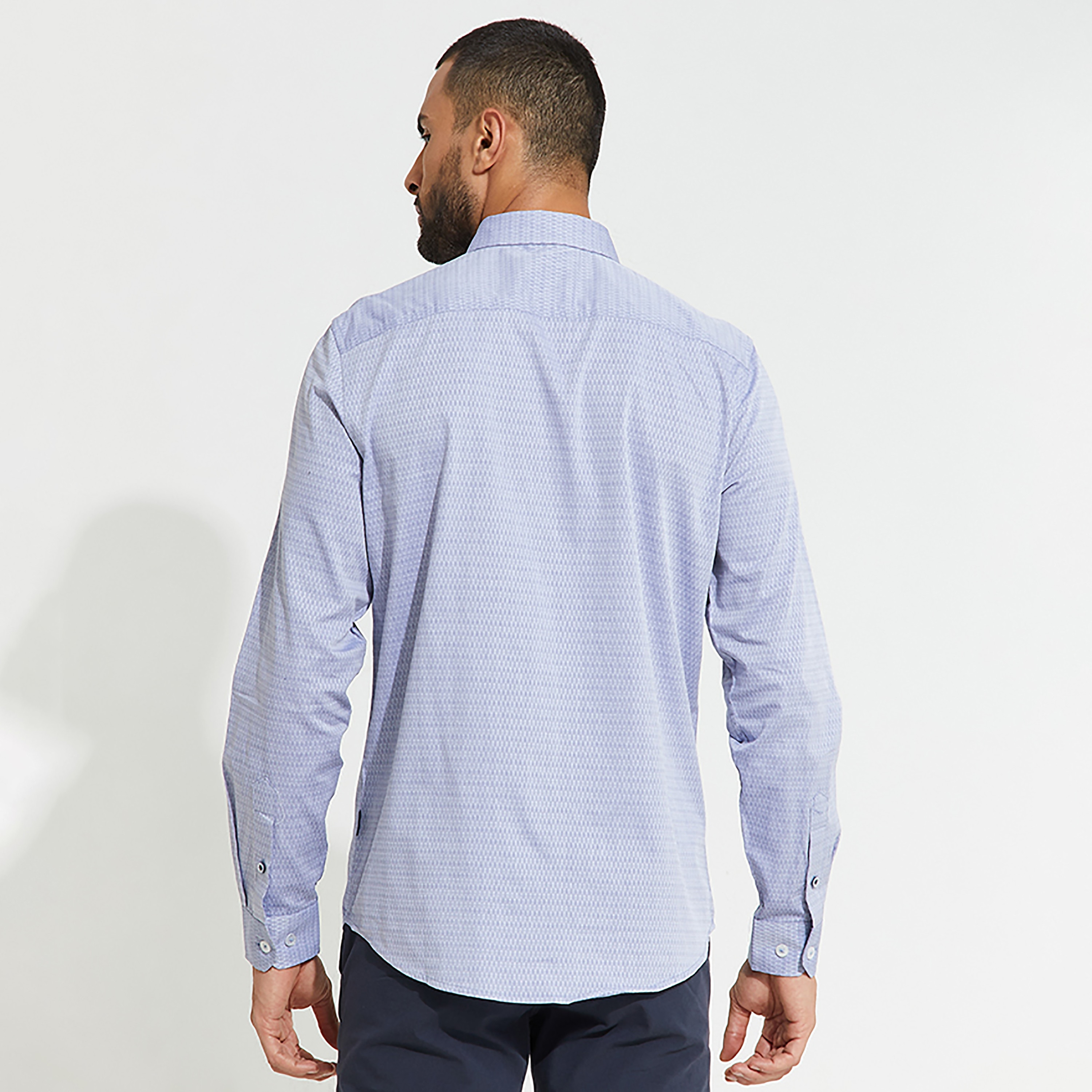 قميص كاجوال بياقة مزخرفة وأكمام طويلة من بيفرلي هيلز بولو كلوب-men-clothing-shirts-image-4