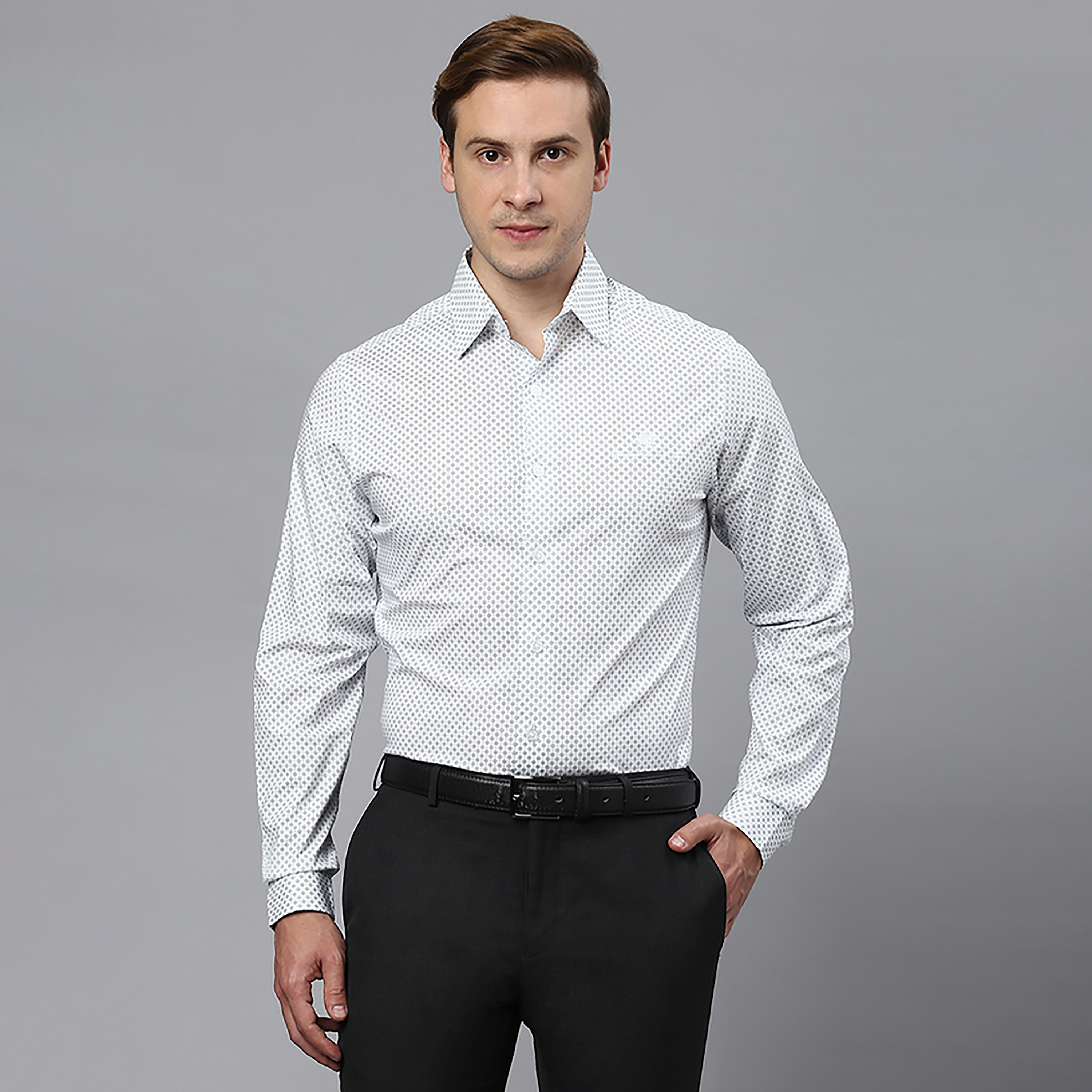 Polo formal shirts discount for men white