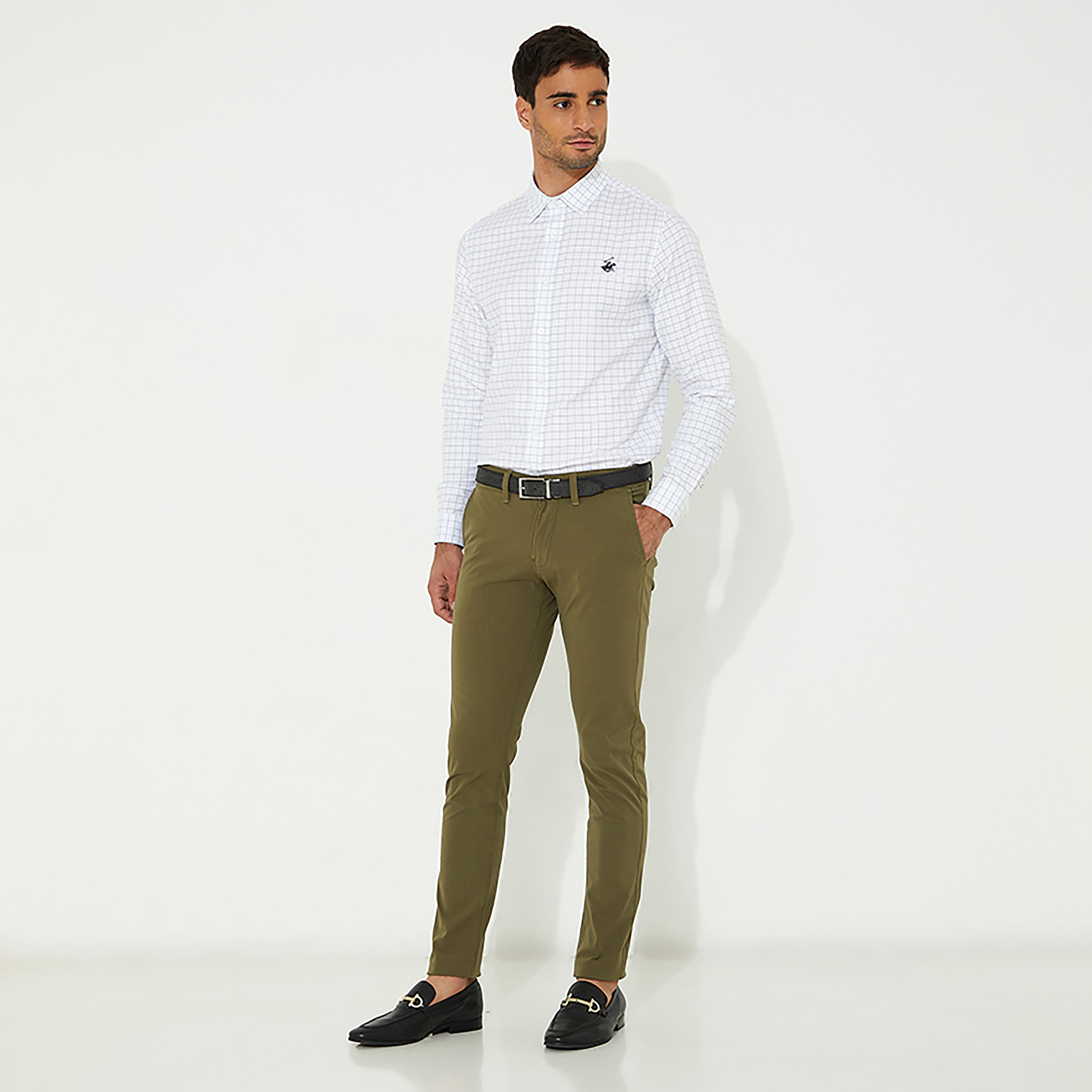 Beverly Hills Polo Club Checked Collared Long Sleeves Shirt-men-clothing-shirts-image-2