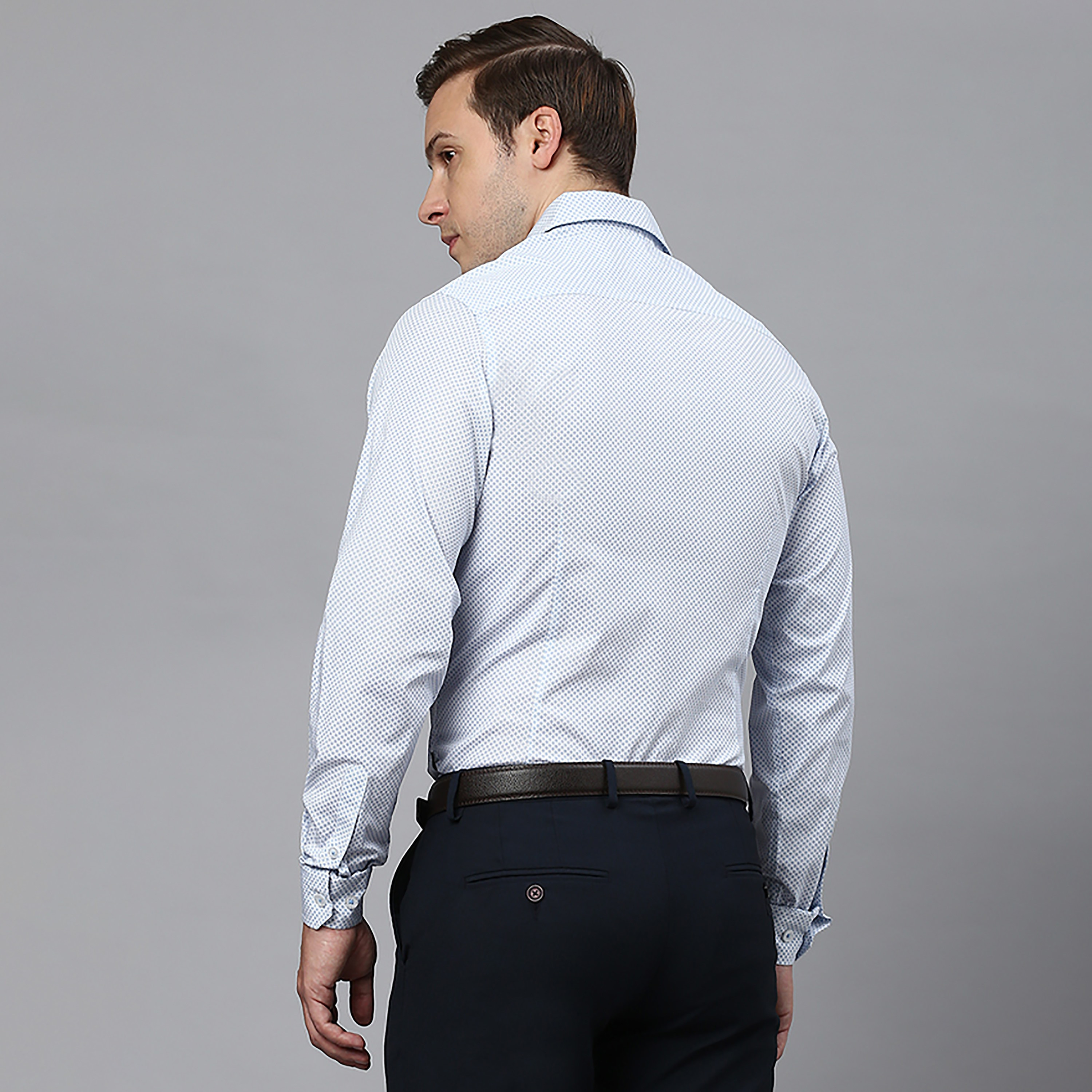Beverly Hills Polo Club Blue Printed Regular Fit Long Sleeves Formal Shirt-men-clothing-shirts-image-4
