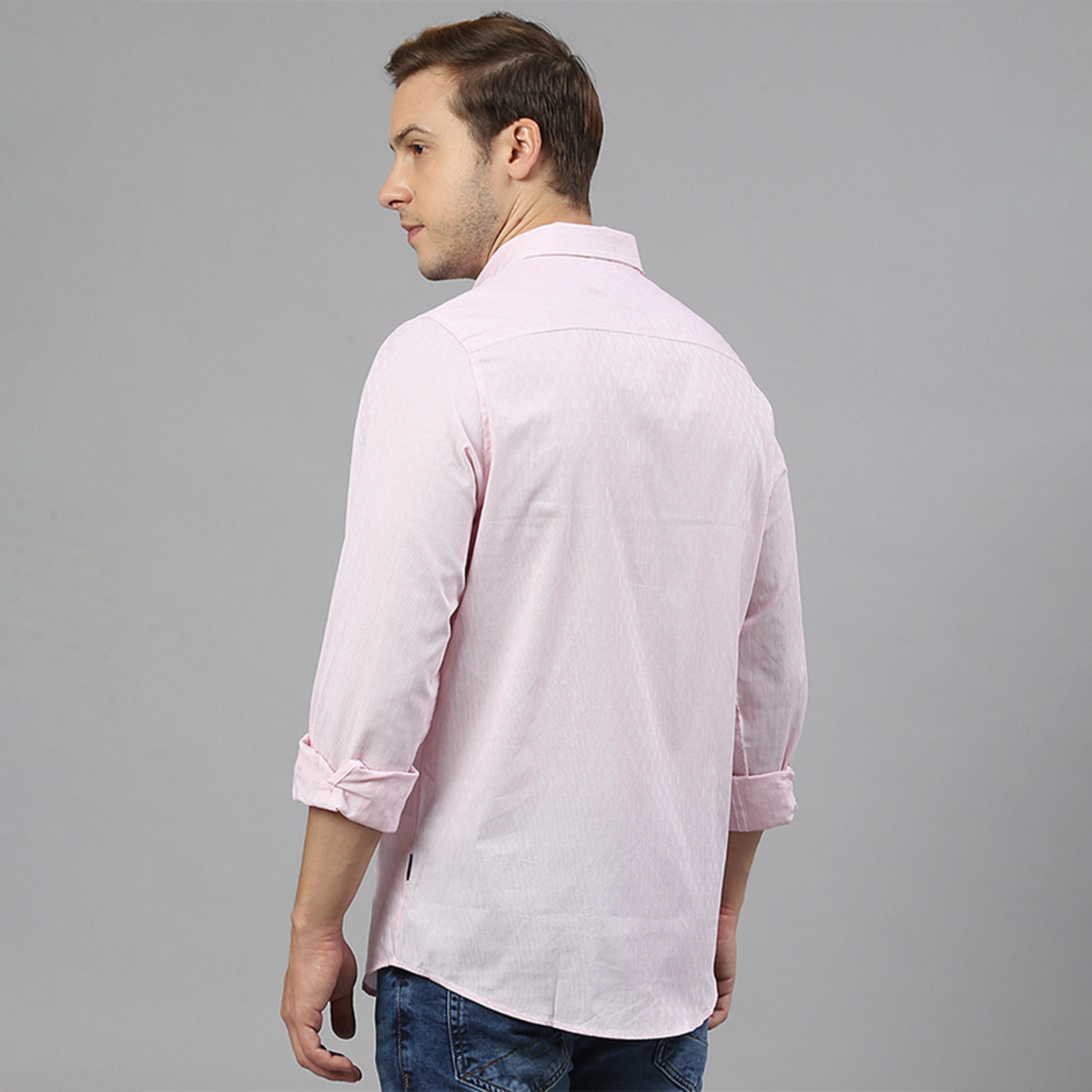 قميص من بيفرلي هيلز بولو كلوب بأكمام طويلة وياقة كلاسيكية مطبوعة ذو ريجولار فيت-men-clothing-shirts-image-4
