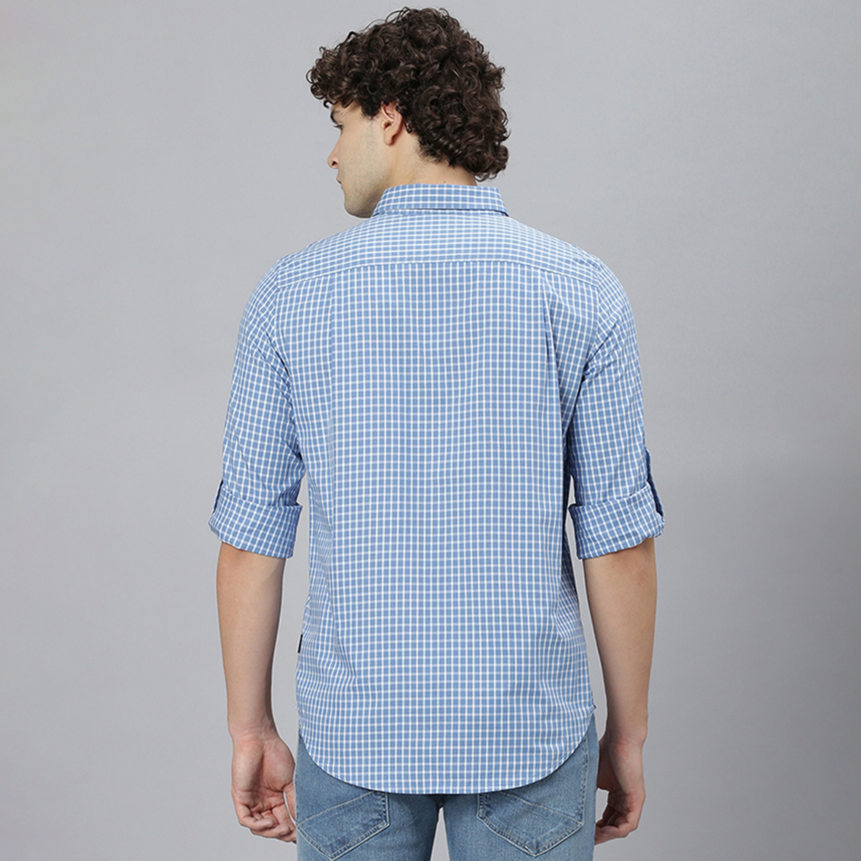Beverly Hills Polo Club Checked Regular Fit Checked Classic Collar Long Sleeves Shirt-men-clothing-shirts-image-4