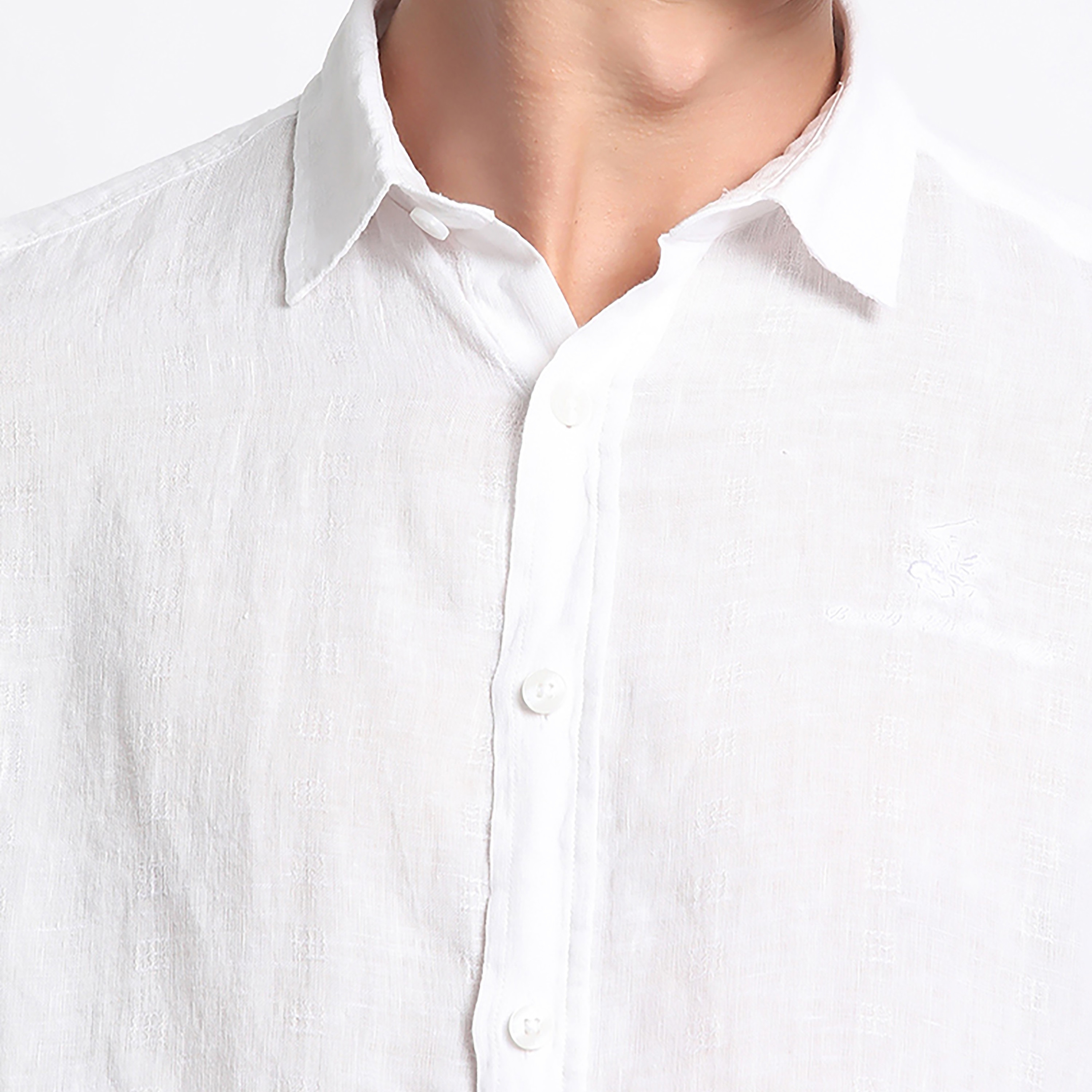 قميص كاجوال ذو تكسثرد من بيفرلي هيلز بولو كلوب بأكمام قابلة للطي وياقة كلاسيكية-men-clothing-shirts-image-11