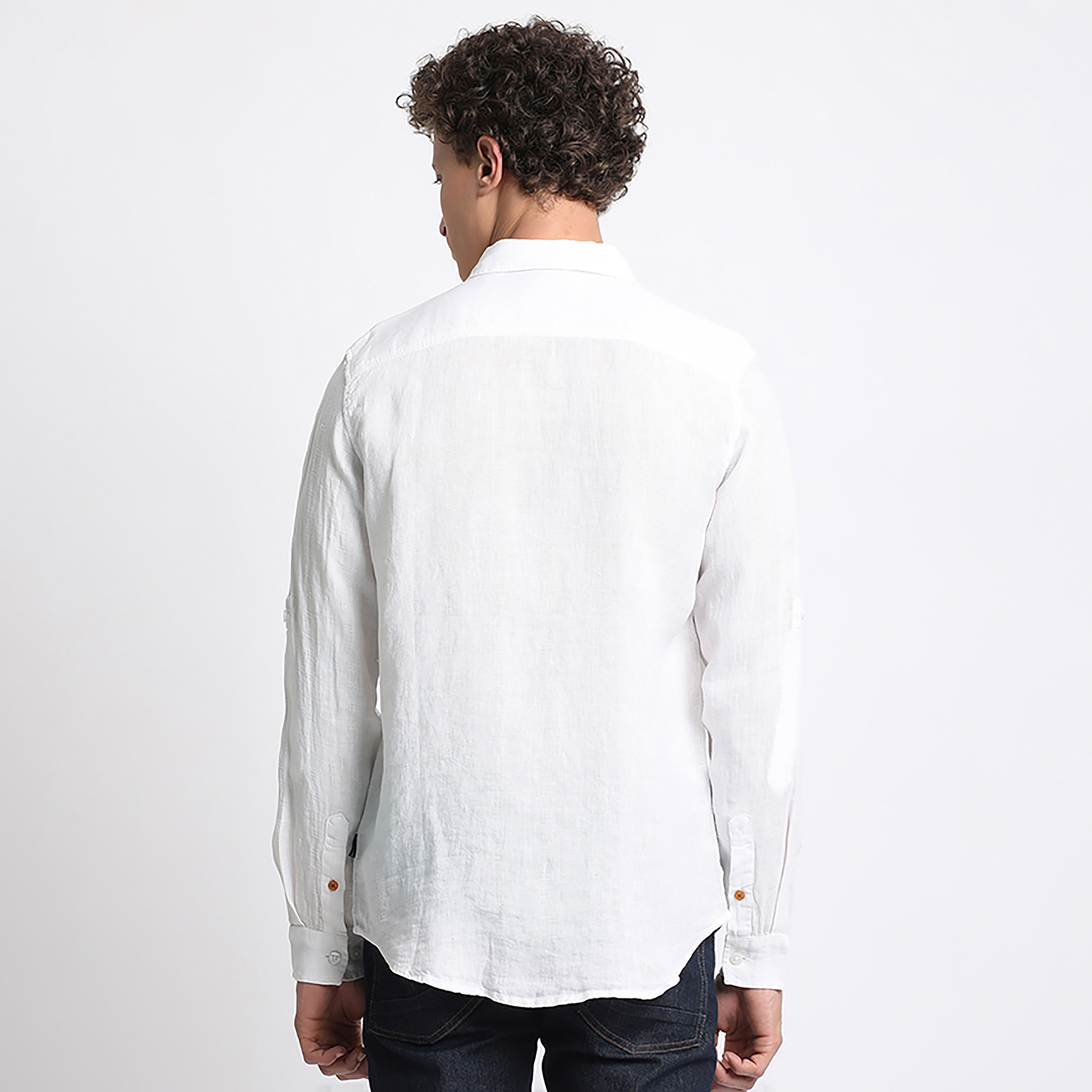 قميص كاجوال ذو تكسثرد من بيفرلي هيلز بولو كلوب بأكمام قابلة للطي وياقة كلاسيكية-men-clothing-shirts-image-12