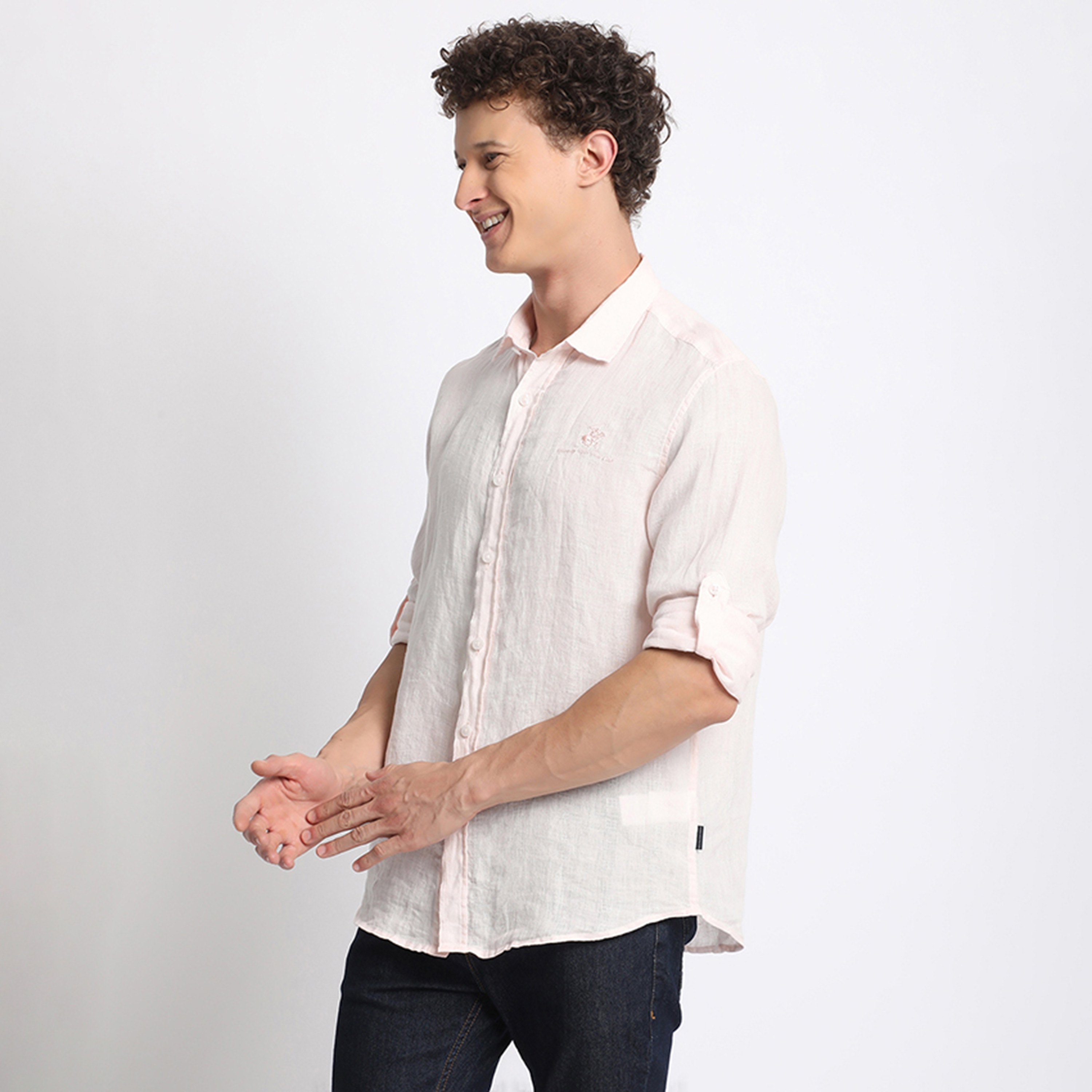 Beverly Hills Polo Club Regular Fit Plain Collared Long Sleeves Shirt-men-clothing-shirts-image-3