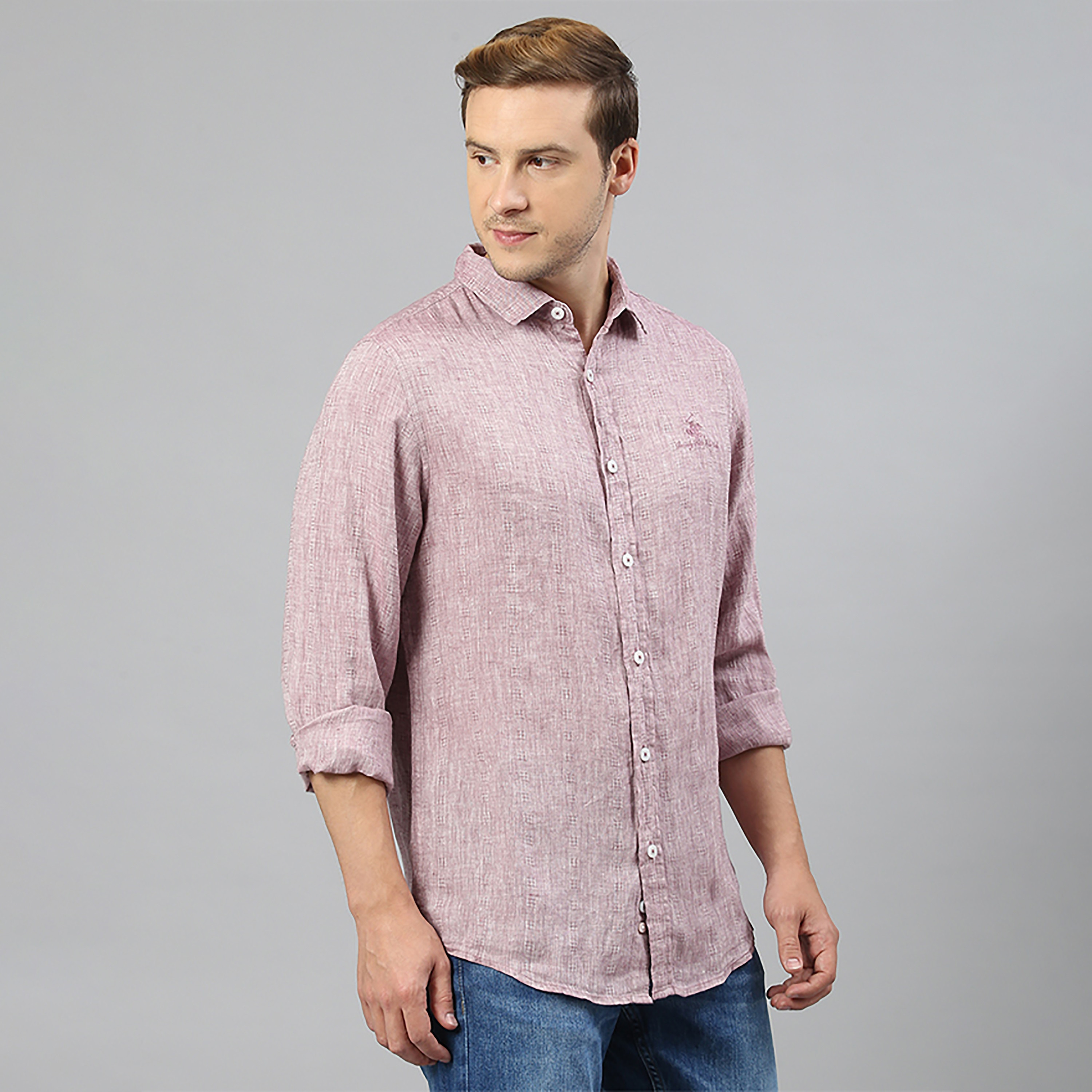 قميص كاجوال بياقة مزخرفة وأكمام طويلة من بيفرلي هيلز بولو كلوب-men-clothing-shirts-image-3