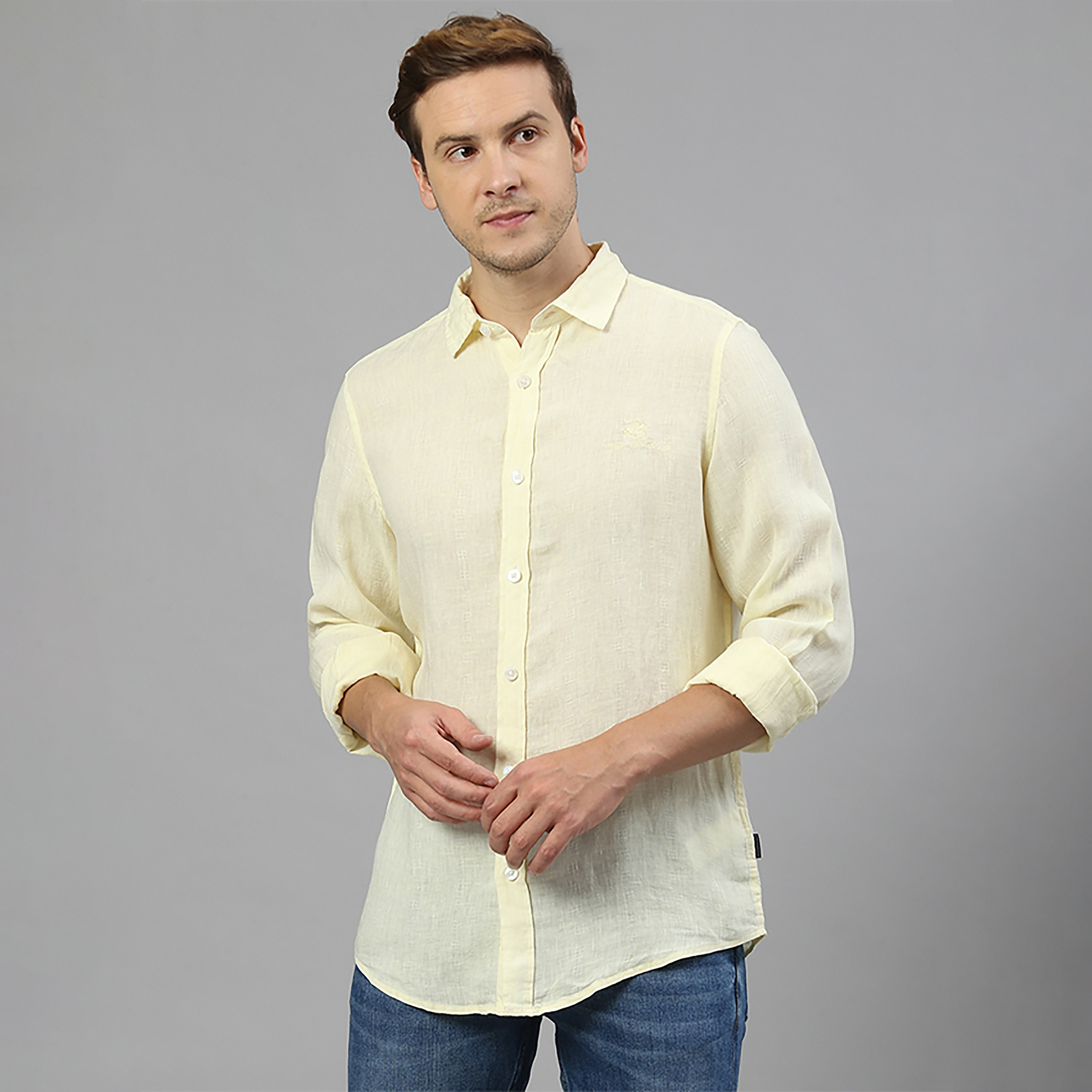 قميص كاجوال بياقة مزخرفة وأكمام طويلة من بيفرلي هيلز بولو كلوب-men-clothing-shirts-image-5