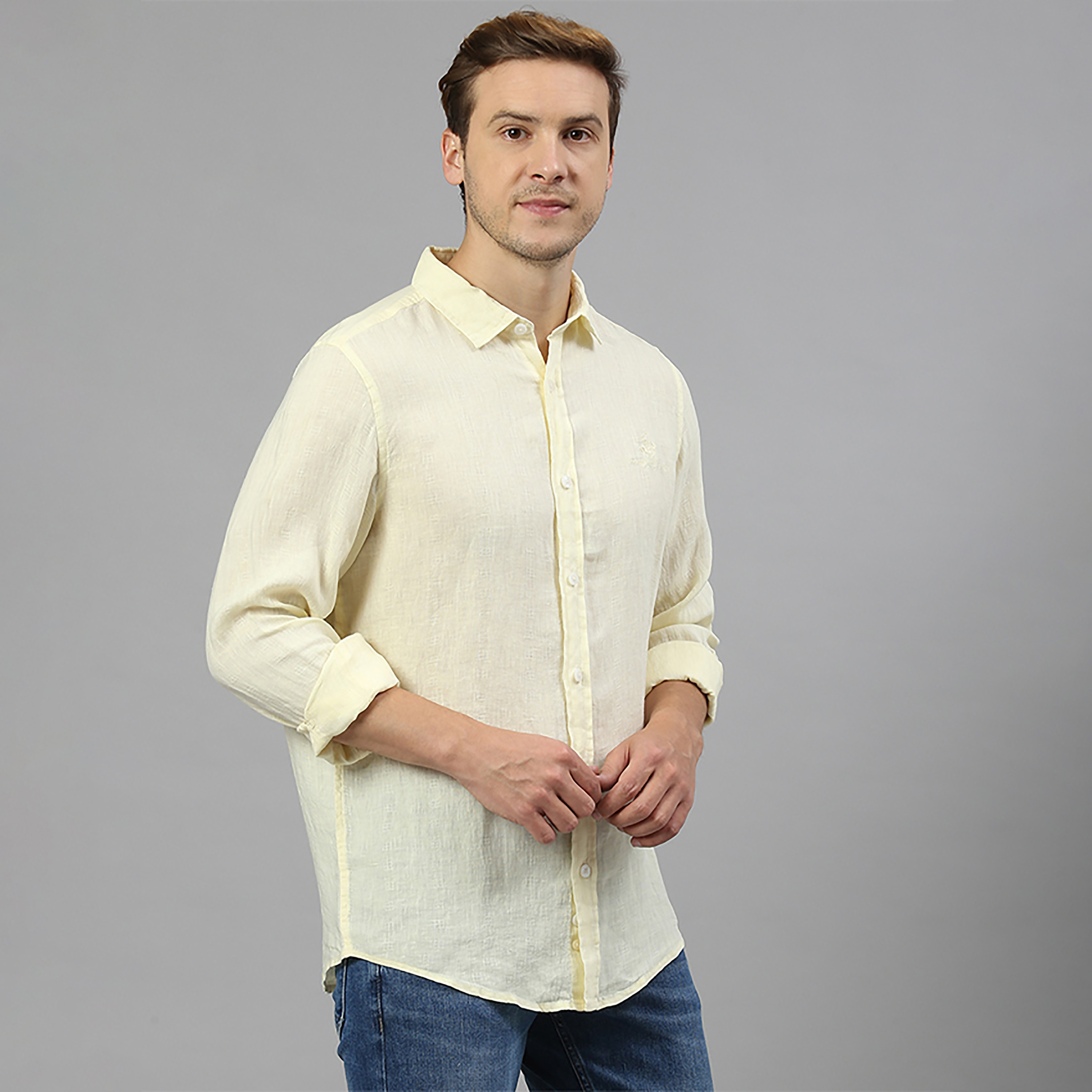 قميص كاجوال بياقة مزخرفة وأكمام طويلة من بيفرلي هيلز بولو كلوب-men-clothing-shirts-image-7