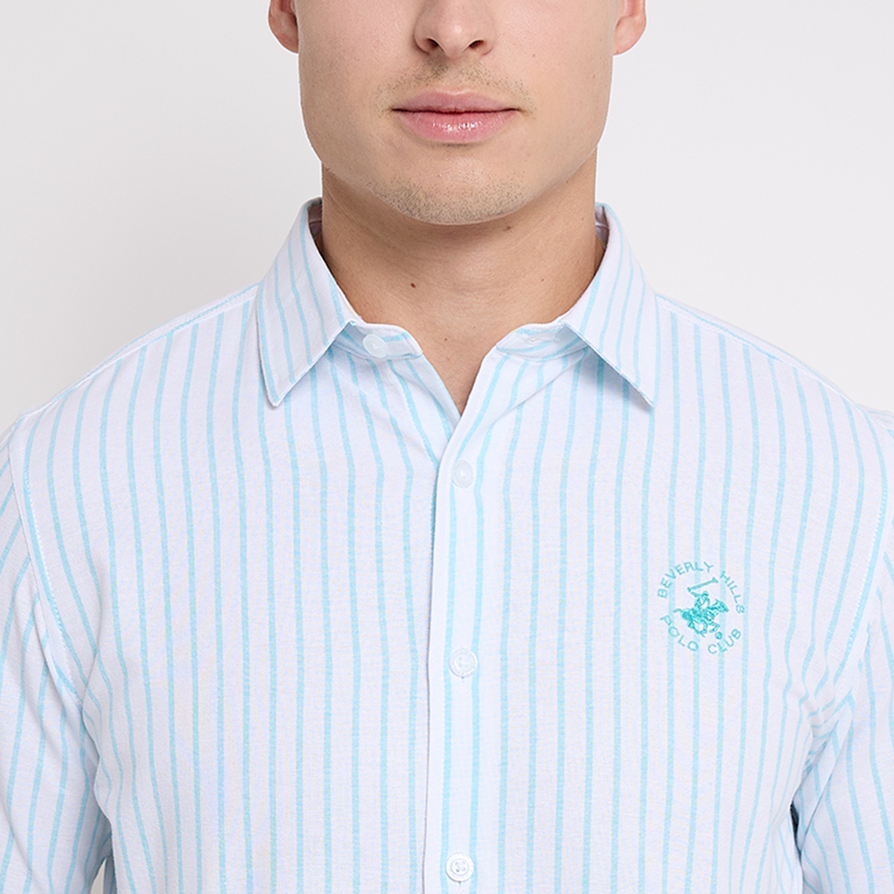 قميص كاجوال بياقة مزينة بأشرطة وأكمام طويلة من بيفرلي هيلز بولو كلوب-men-clothing-shirts-image-7