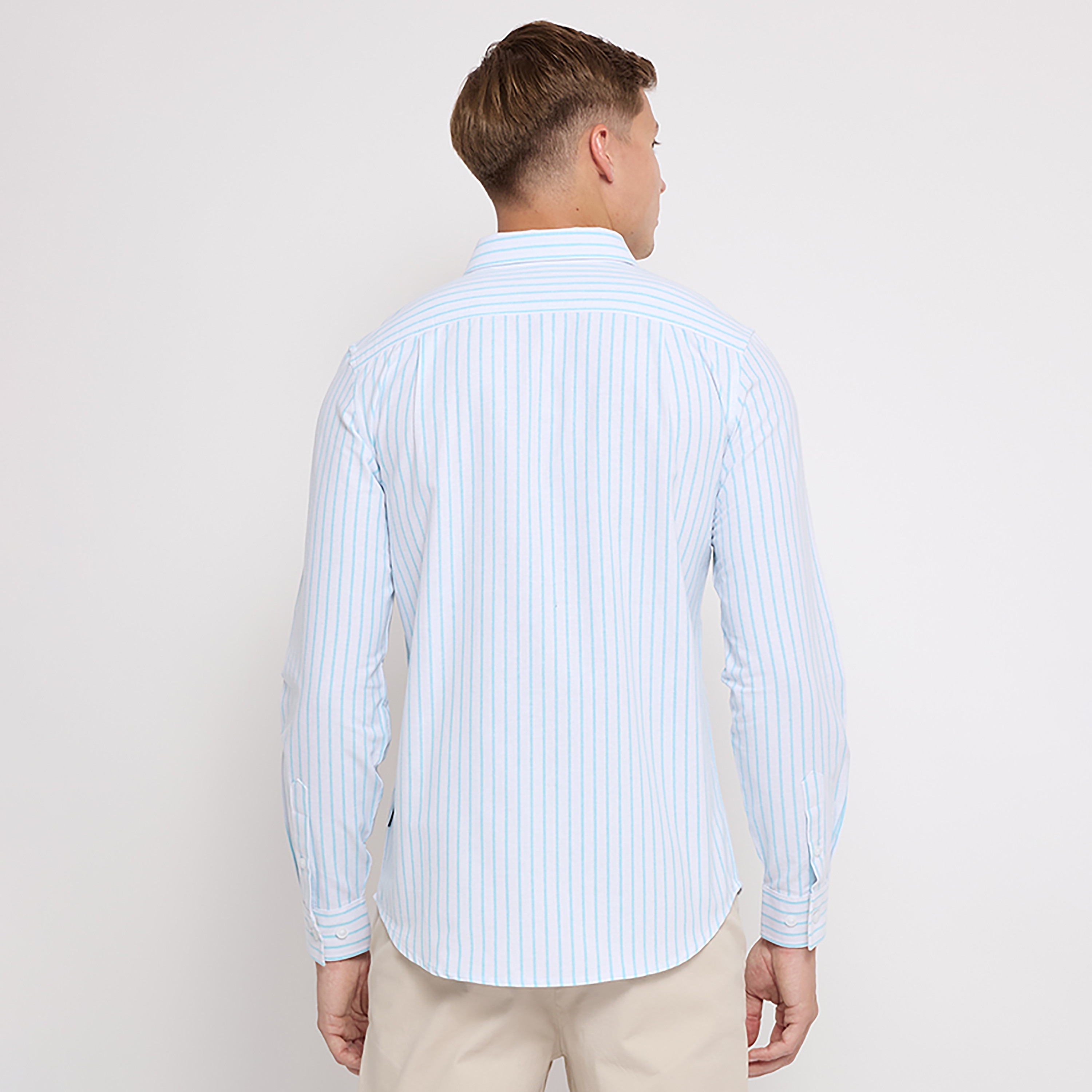 Beverly Hills Polo Club Striped Collared Long Sleeves Casual Shirt-men-clothing-shirts-image-4