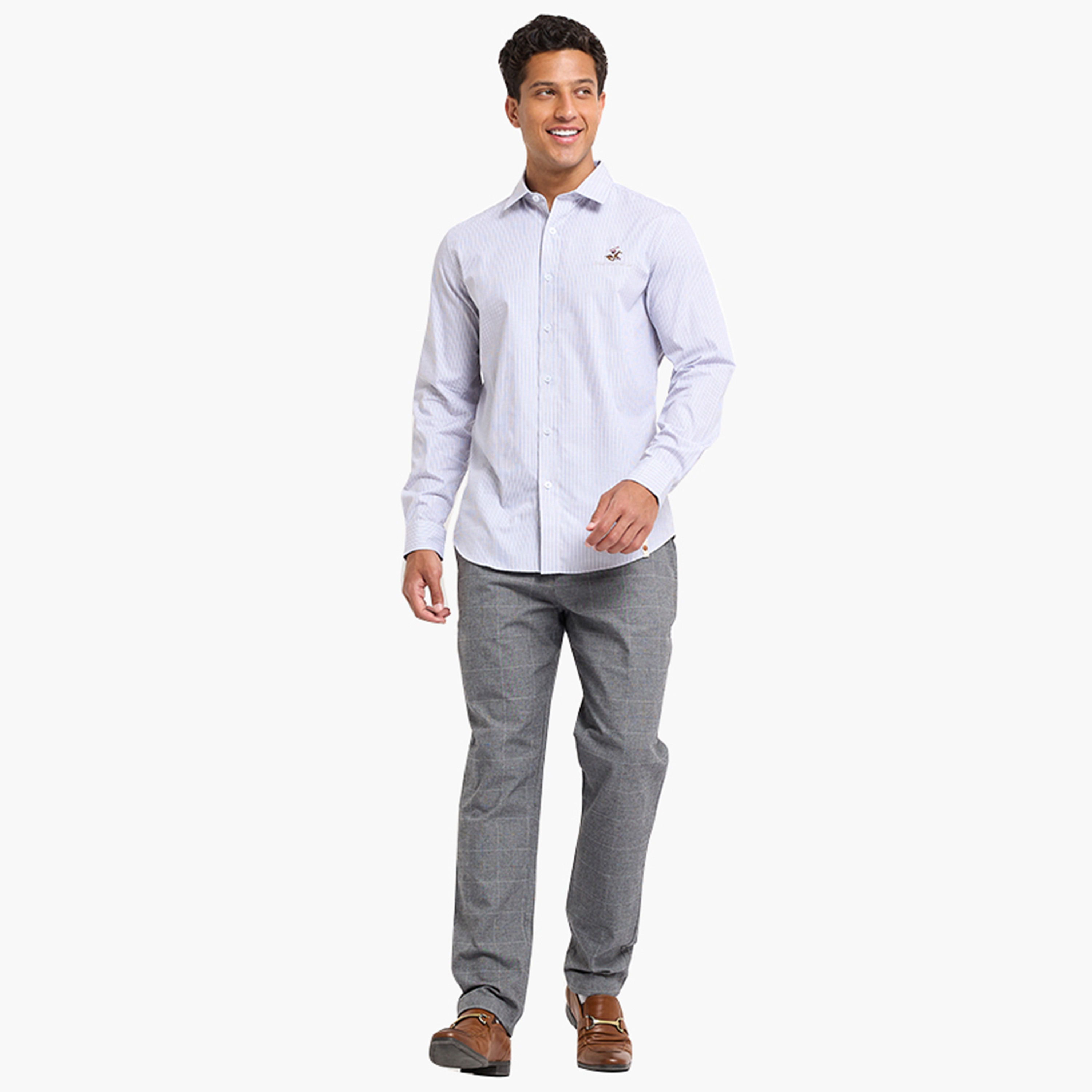 قميص رجالي مخطط بياقة وأكمام طويلة من بيفرلي هيلز بولو كلوب-men-clothing-shirts-image-3