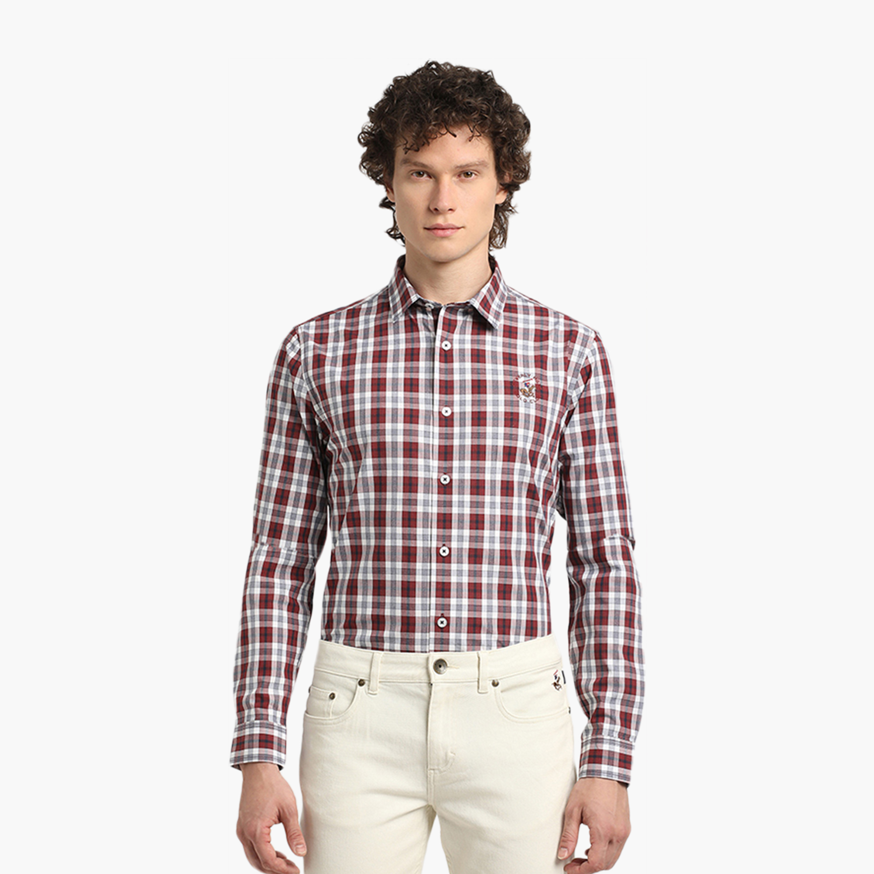 قميص رجالي بقصة عادية وياقة منبسطة وأكمام طويلة من بيفرلي هيلز بولو كلوب-men-clothing-shirts-image-1