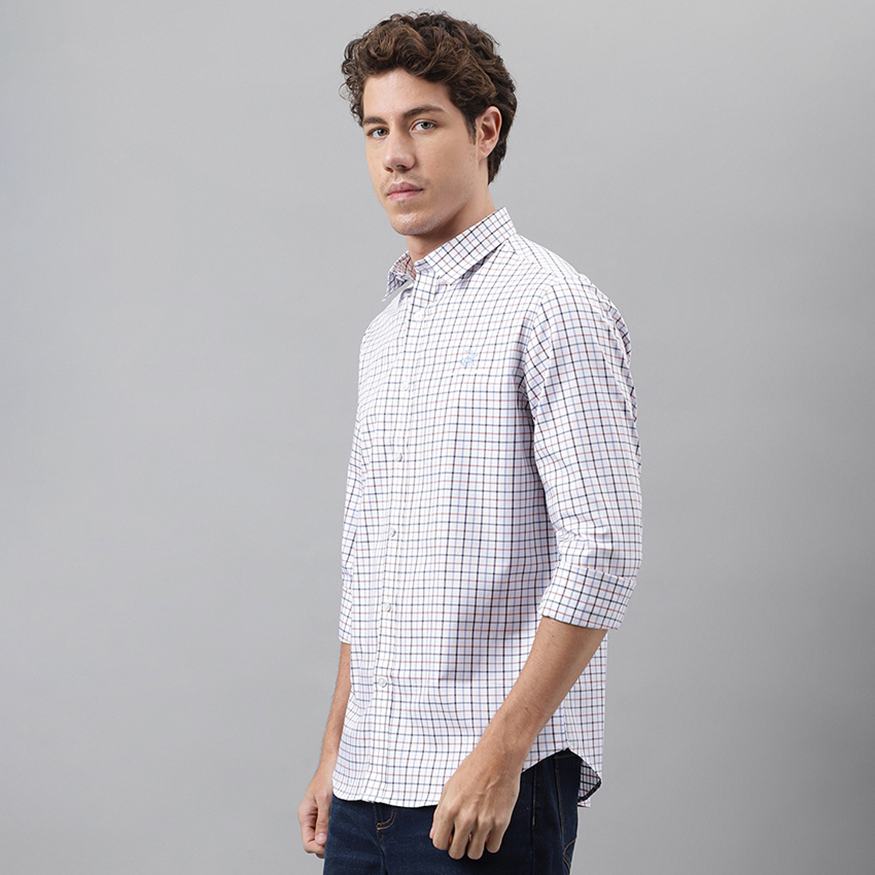نادي بيفرلي هيلز للبولو قميص رجالي بياقة مفتوحة بأكمام طويلة بمقاسات مربعة-men-clothing-shirts-image-2
