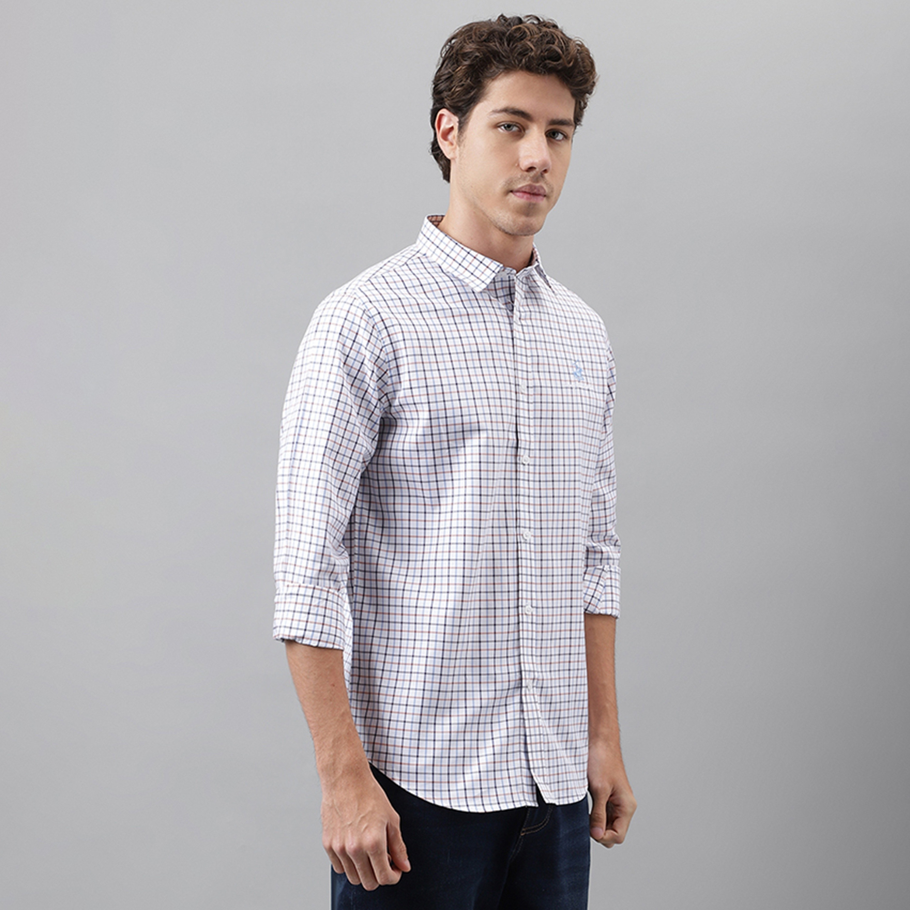نادي بيفرلي هيلز للبولو قميص رجالي بياقة مفتوحة بأكمام طويلة بمقاسات مربعة-men-clothing-shirts-image-3