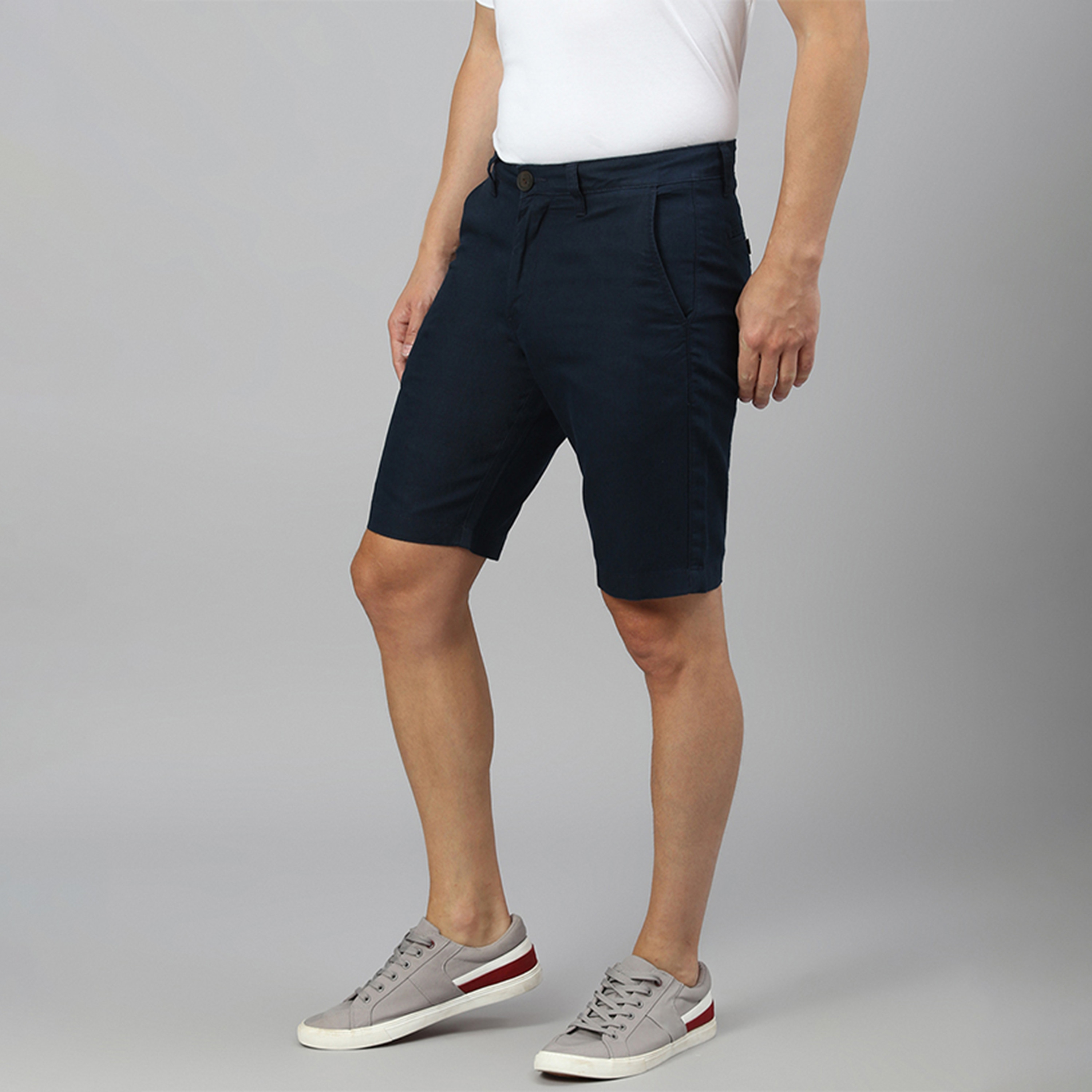 شورت بمتوسط الارتفاع بأزرار من بيفرلي هيلز بولو كلوب سادة-men-clothing-bottoms-shorts-image-6