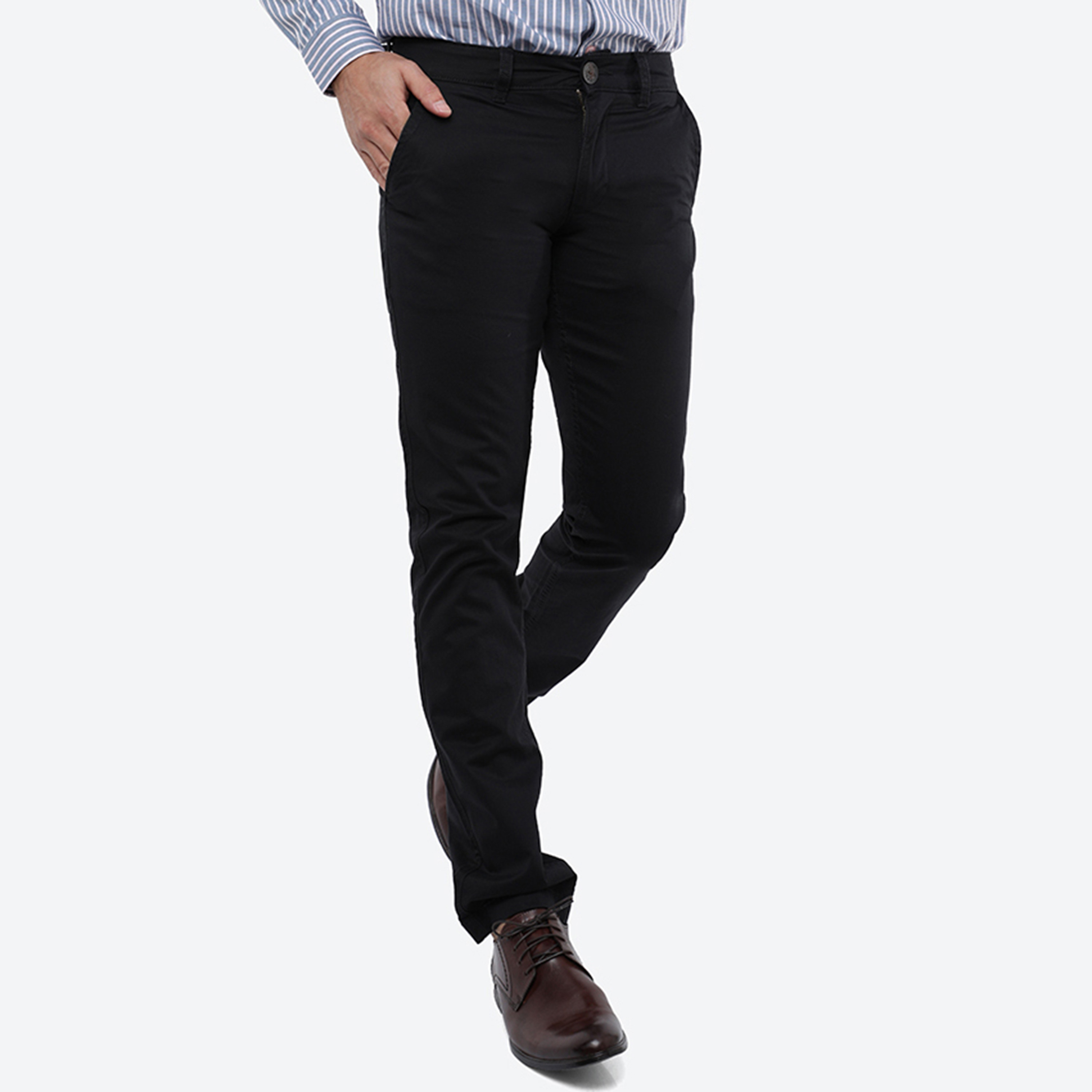 Buy Black Trousers & Pants for Men by INDEPENDENCE Online | Ajio.com