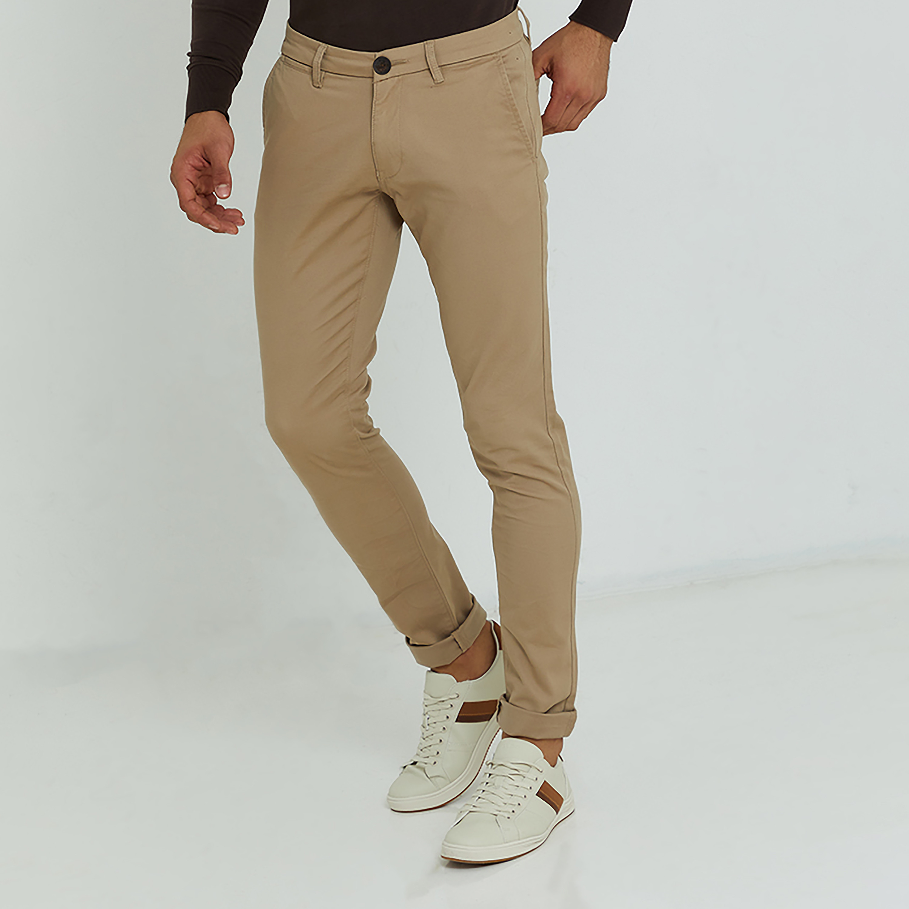 Buy online Black Cotton Chinos Casual Trousers from Bottom Wear for Men by  V-mart for ₹569 at 5% off | 2024 Limeroad.com