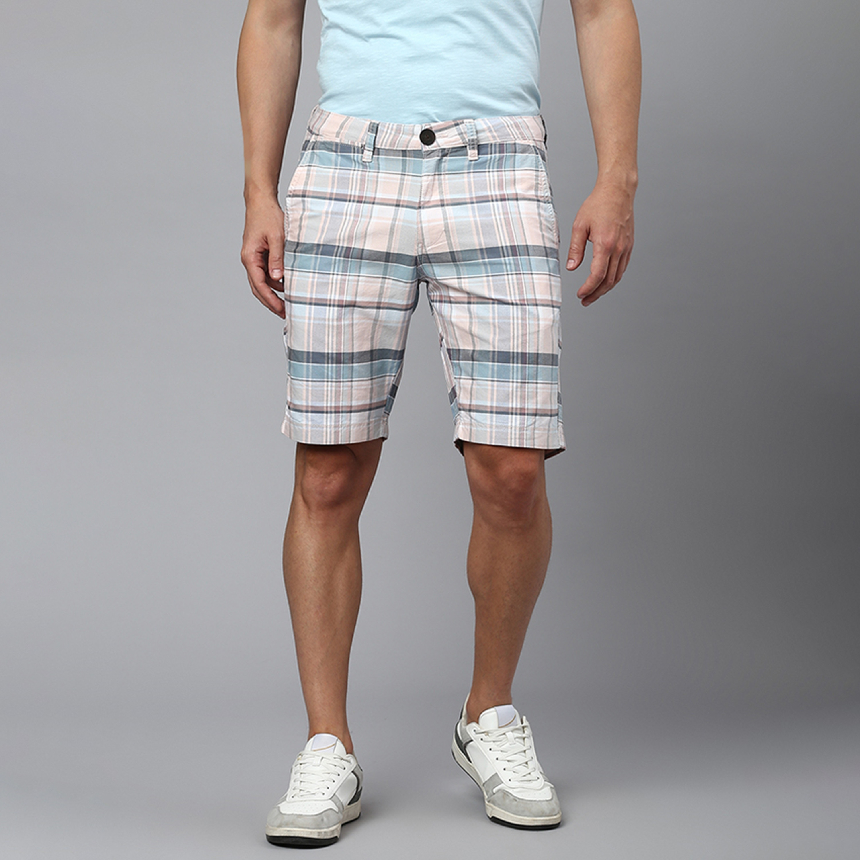شورت الرجال القصير القصير بزر متوسط الارتفاع وسحاب من نادي بيفرلي هيلز للبولو-men-clothing-bottoms-shorts-image-1