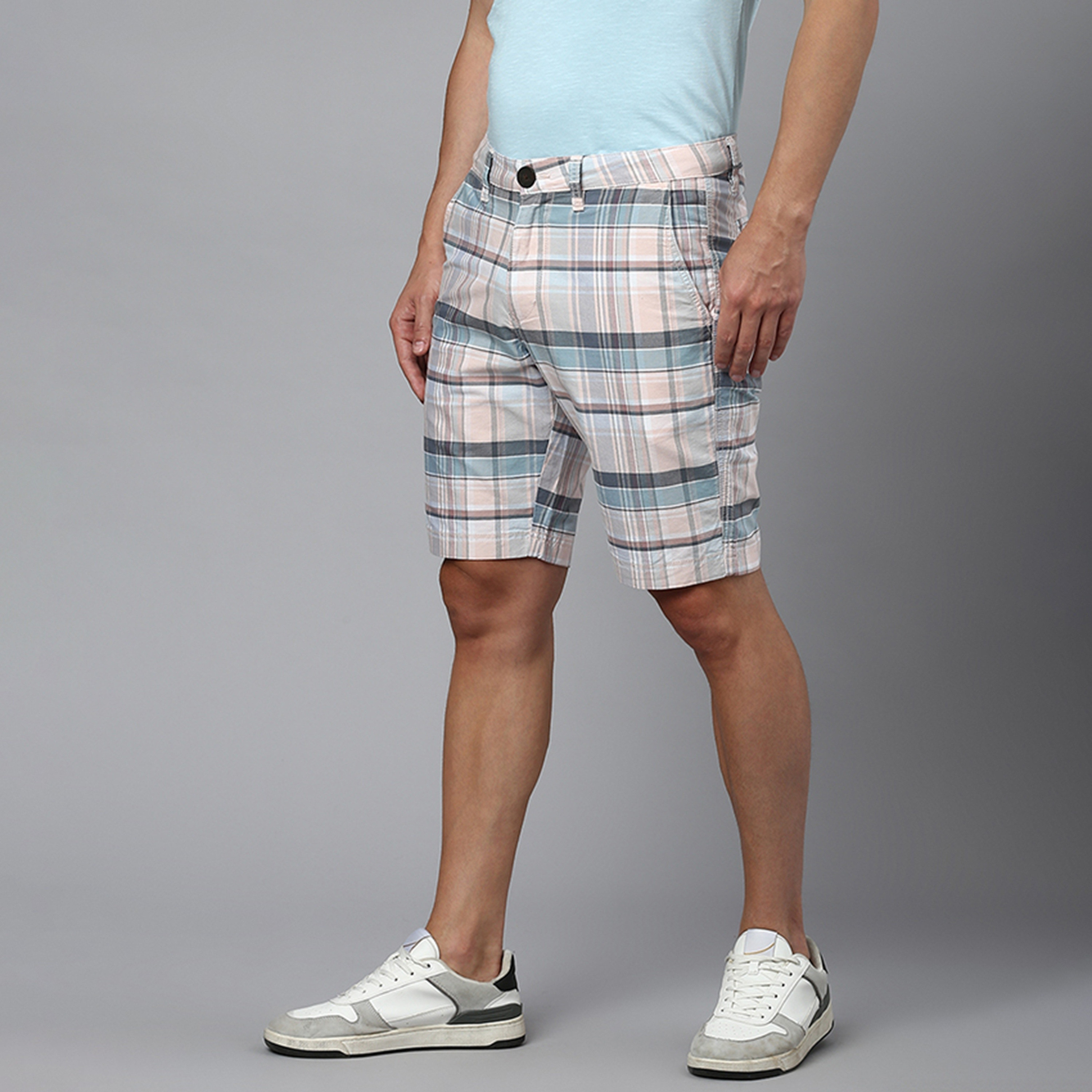 شورت الرجال القصير القصير بزر متوسط الارتفاع وسحاب من نادي بيفرلي هيلز للبولو-men-clothing-bottoms-shorts-image-2