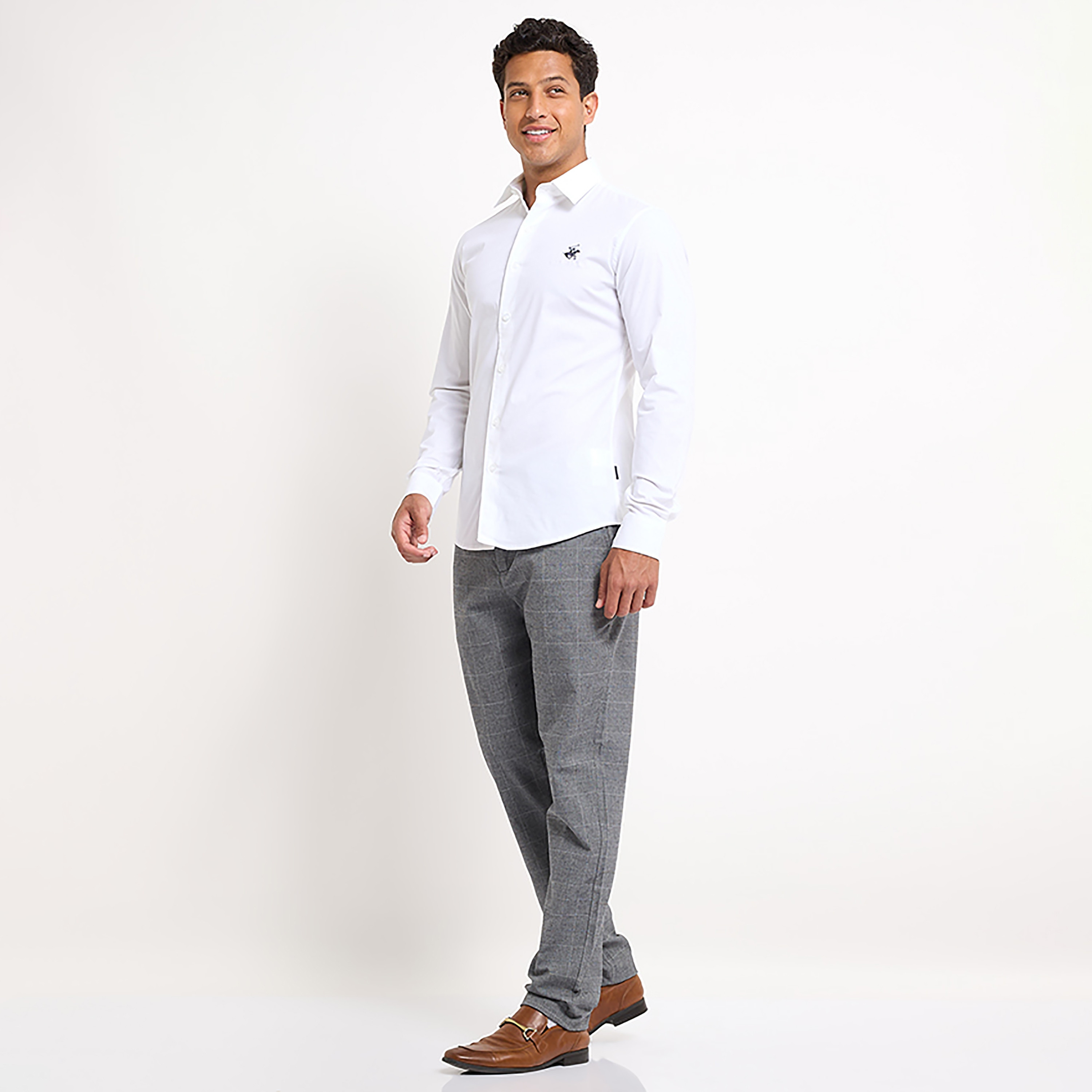 Beverly Hills Polo Club Checked Mid-Rise Button & Zip Fly Men's Trousers-PROMO_CP_BHPC_101125-image-2