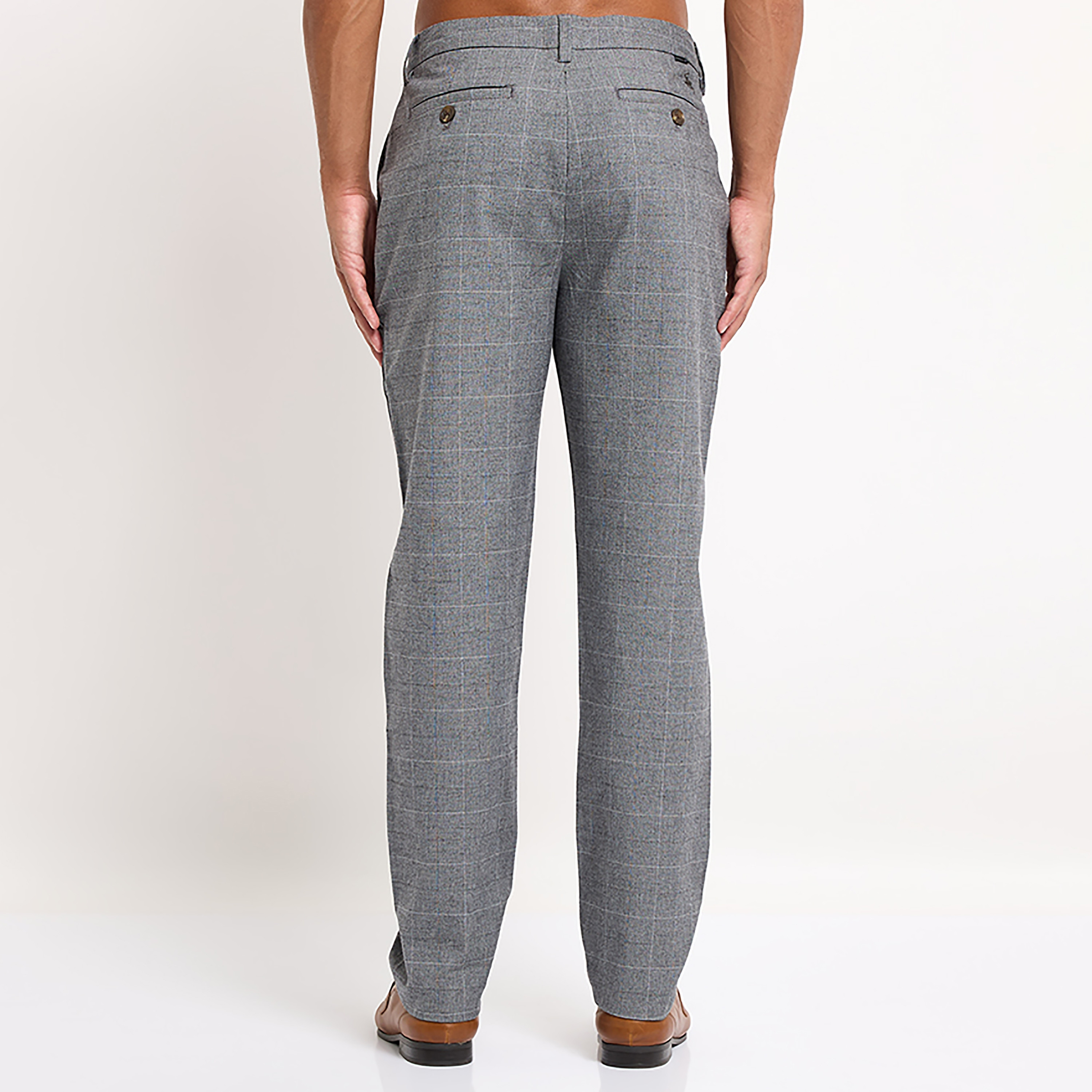 Beverly Hills Polo Club Checked Mid-Rise Button & Zip Fly Men's Trousers-PROMO_CP_BHPC_101125-image-4