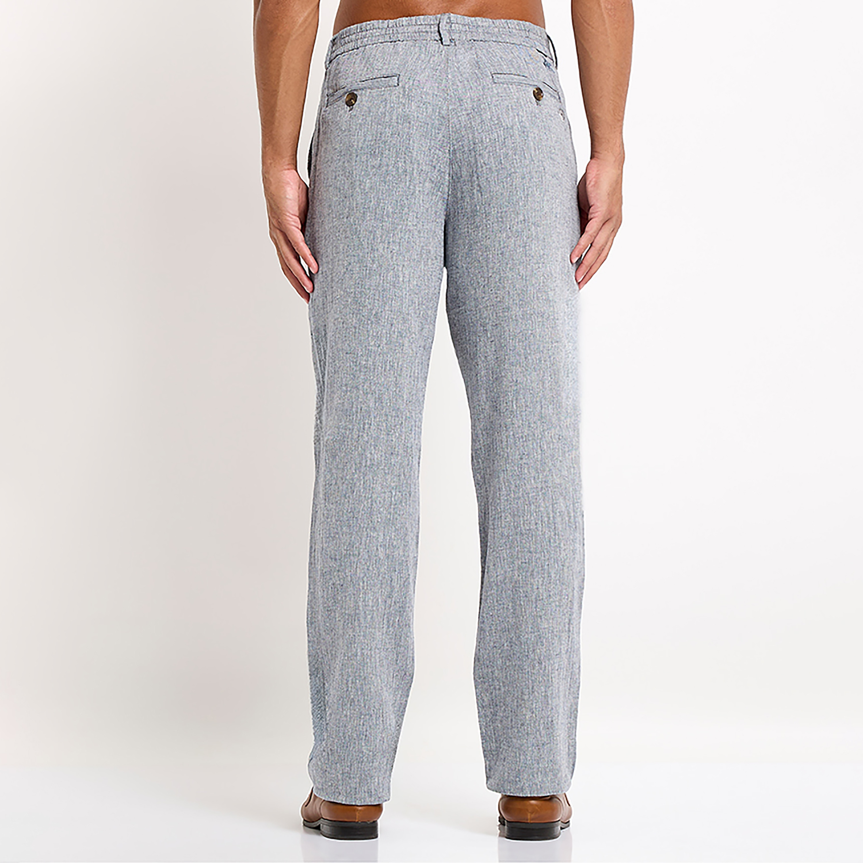 Beverly Hills Polo Club Heather Mid-Rise Button & Zip Fly Men's Trousers-men-clothing-bottoms-trousersandchinos-trousers-image-4