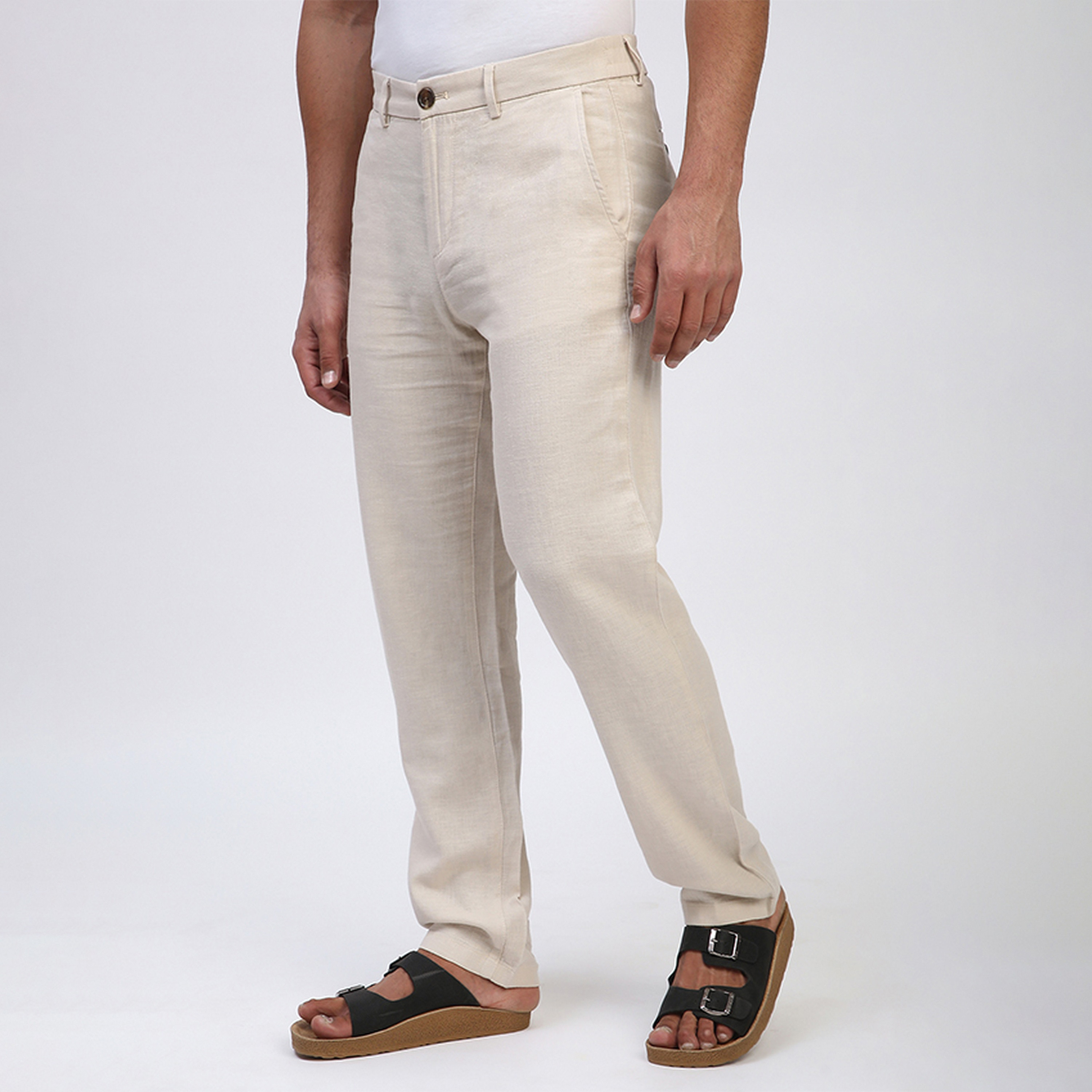 Beverly Hills Polo Club Slim Fit Plain Mid-Rise Men's Chinos-men-clothing-bottoms-trousersandchinos-chinos-image-2