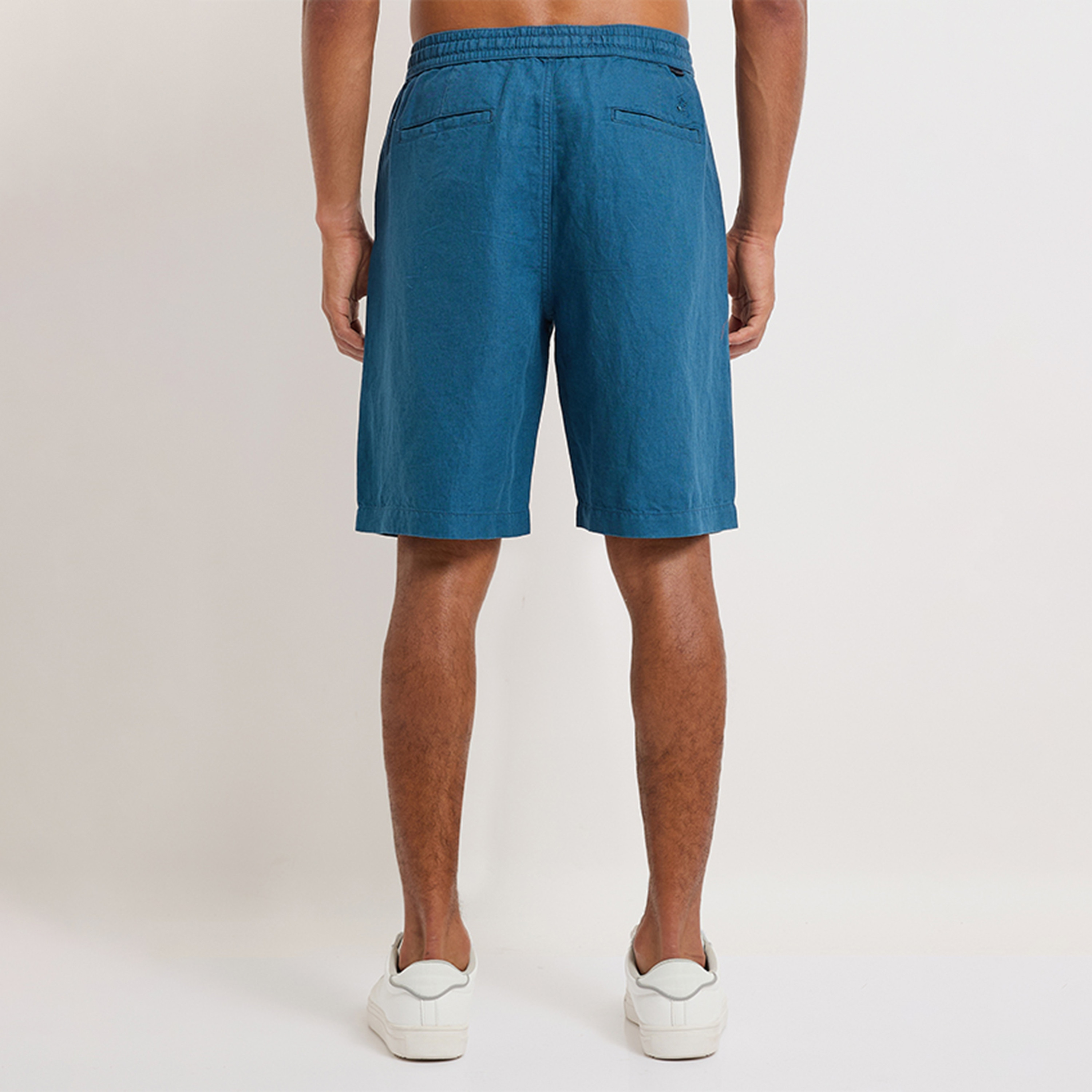 Beverly Hills Polo Club Plain Mid-Rise Drawstring Closure Men's Shorts-men-clothing-bottoms-shorts-image-8