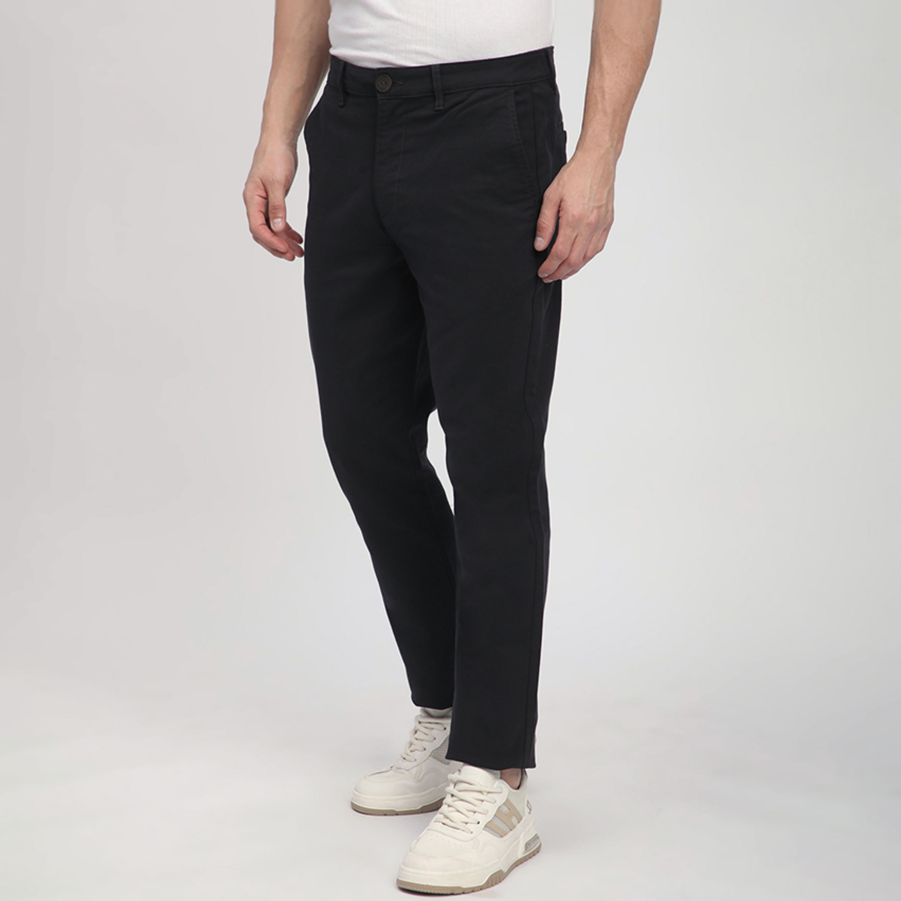 بنطلون تشينو رجالي سادة متوسط الارتفاع مع زر وسحاب من بيفرلي هيلز بولو كلوب-men-clothing-bottoms-trousersandchinos-chinos-image-6