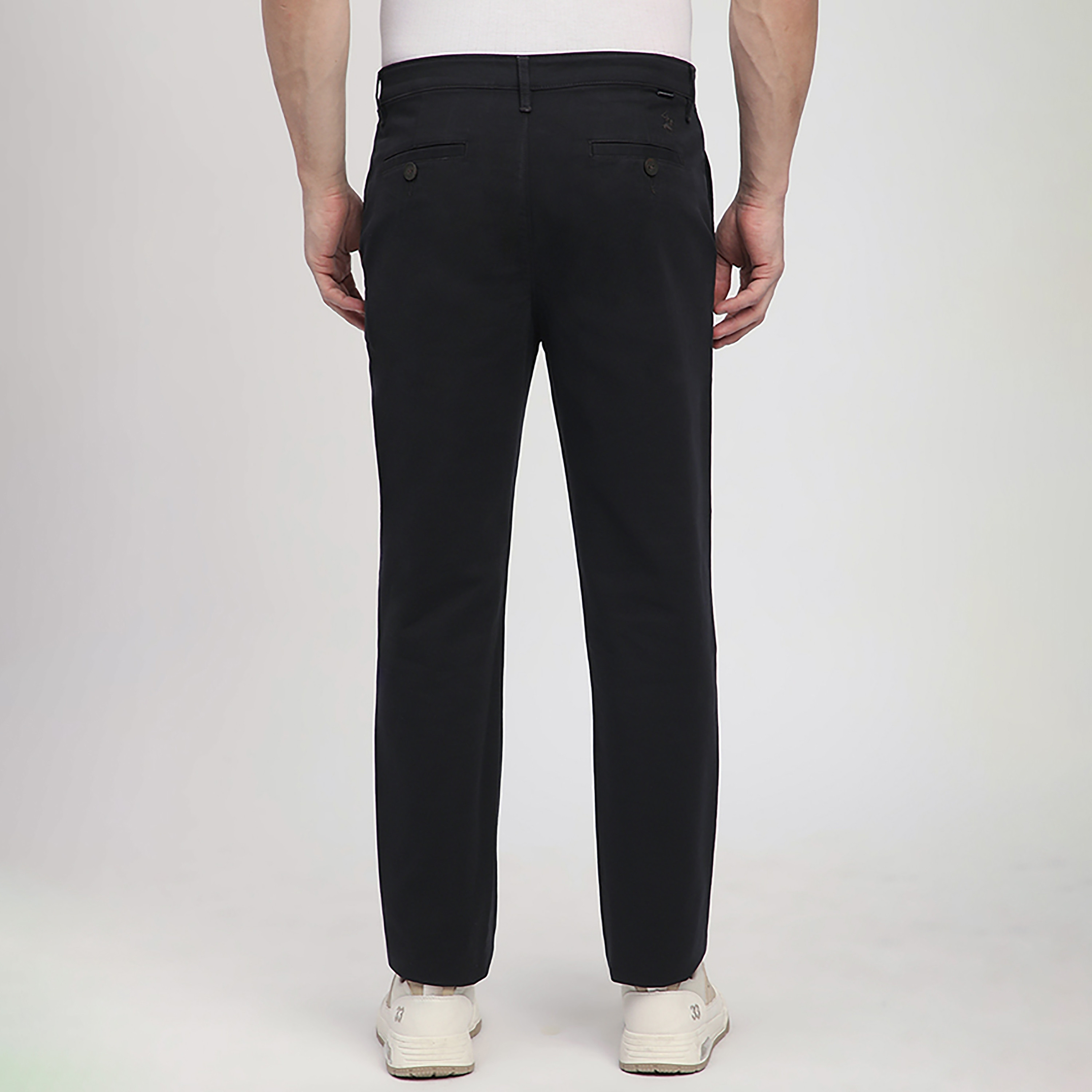 بنطلون تشينو رجالي سادة متوسط الارتفاع مع زر وسحاب من بيفرلي هيلز بولو كلوب-men-clothing-bottoms-trousersandchinos-chinos-image-8