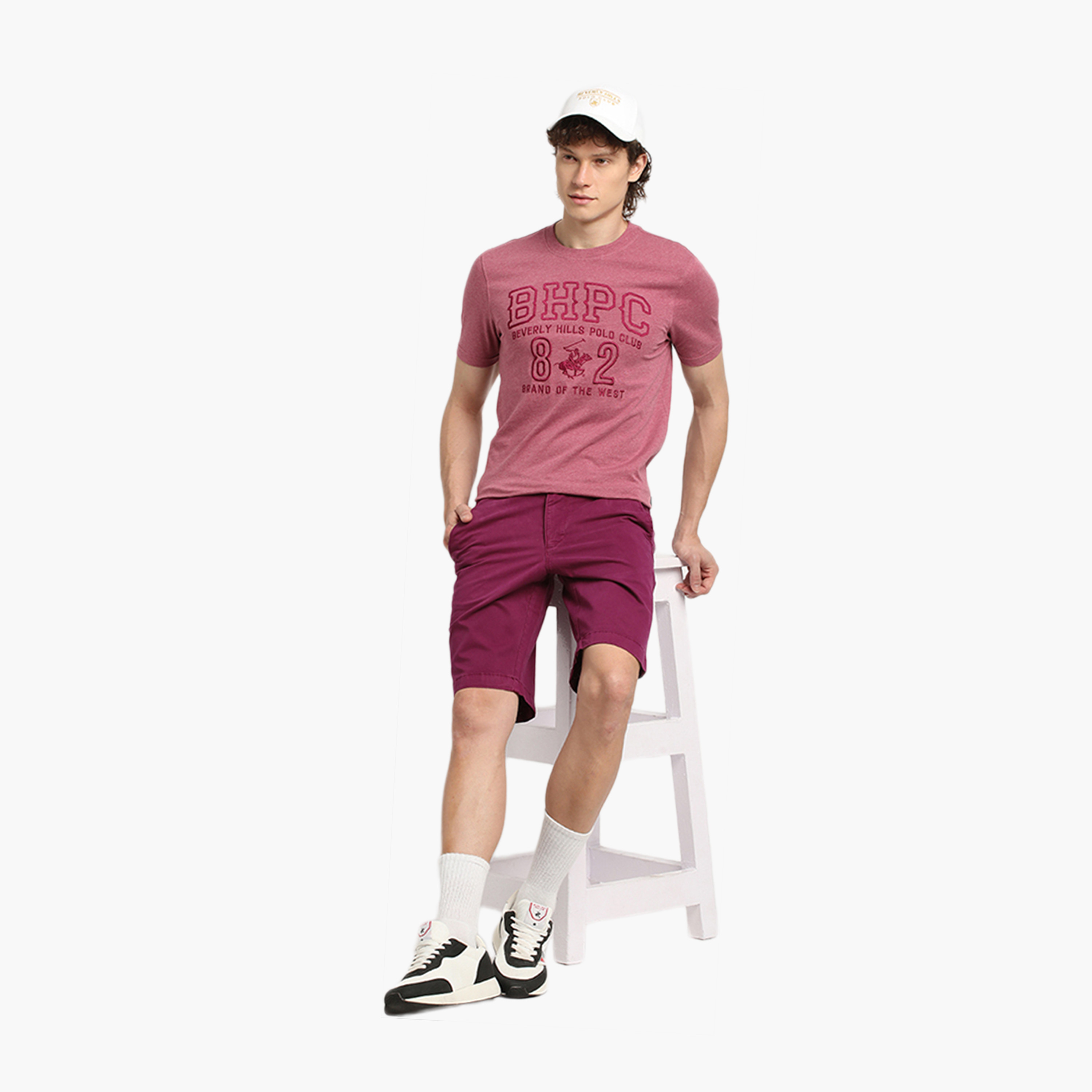 شورت رجالي سادة بخصر متوسط ​​وأزرار وسحاب من بيفرلي هيلز بولو كلوب.-men-clothing-bottoms-shorts-image-7