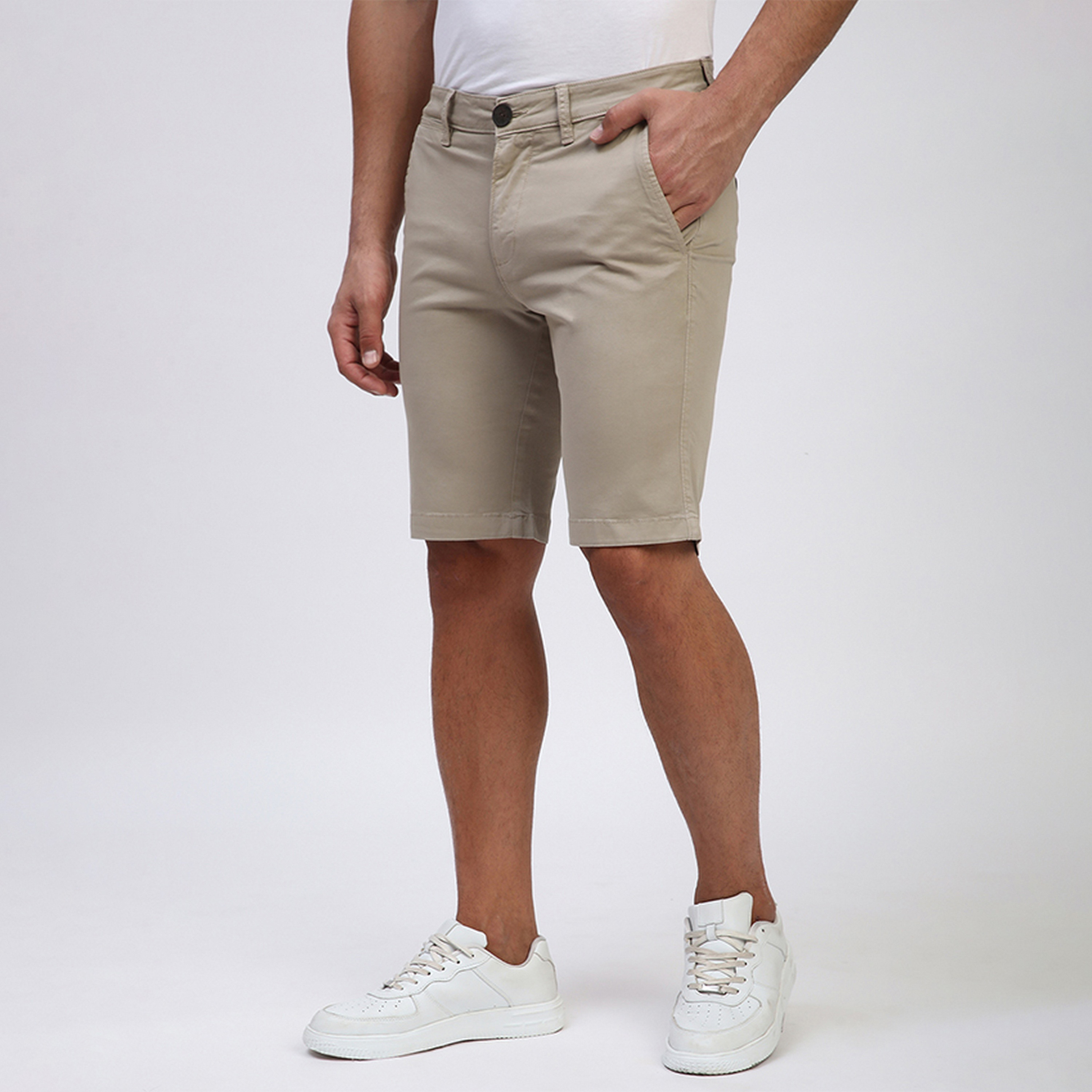 شورت تشينو رجالي سادة متوسط الارتفاع مع أزرار وسحاب من بيفرلي هيلز بولو كلوب-men-clothing-bottoms-shorts-image-6