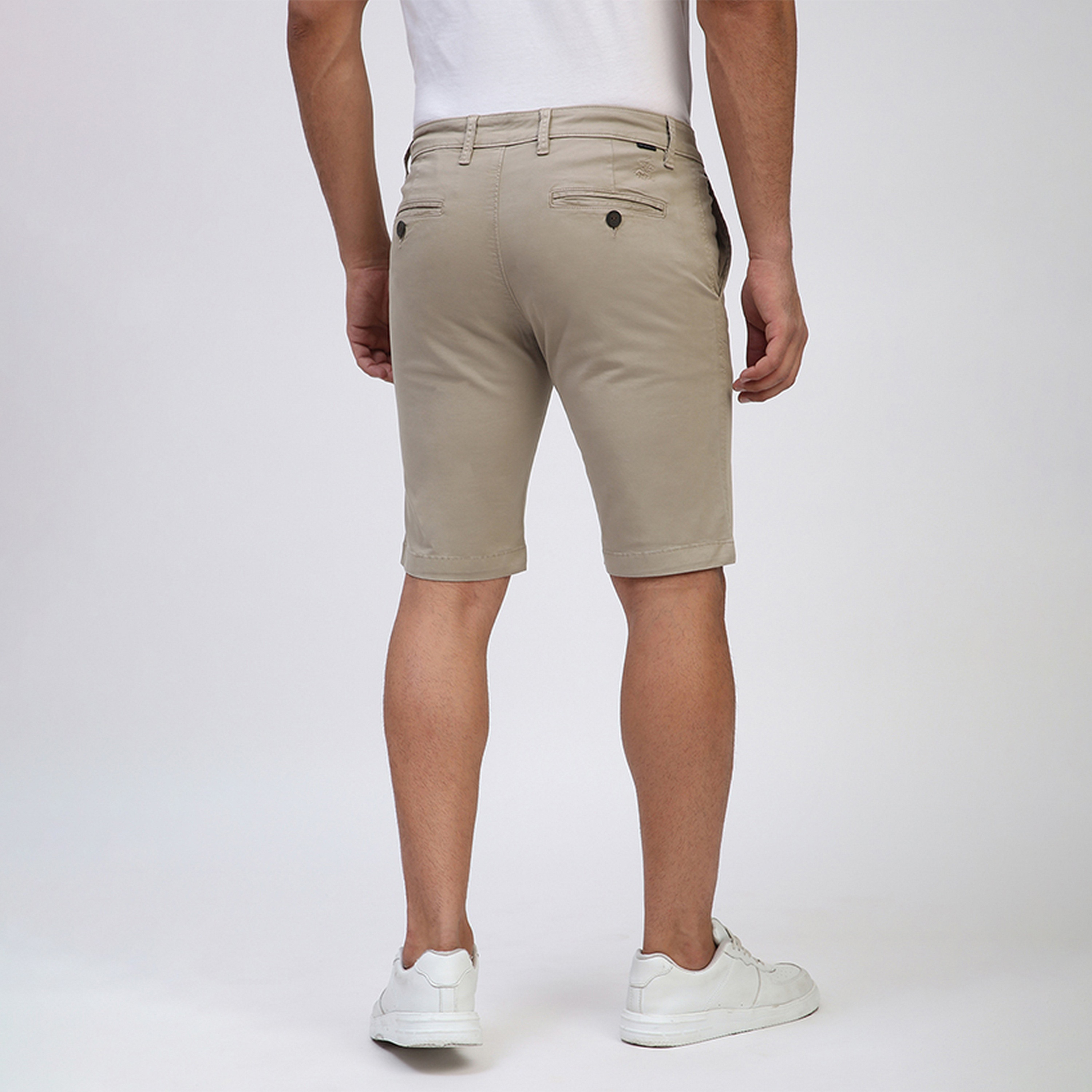 شورت تشينو رجالي سادة متوسط الارتفاع مع أزرار وسحاب من بيفرلي هيلز بولو كلوب-men-clothing-bottoms-shorts-image-8